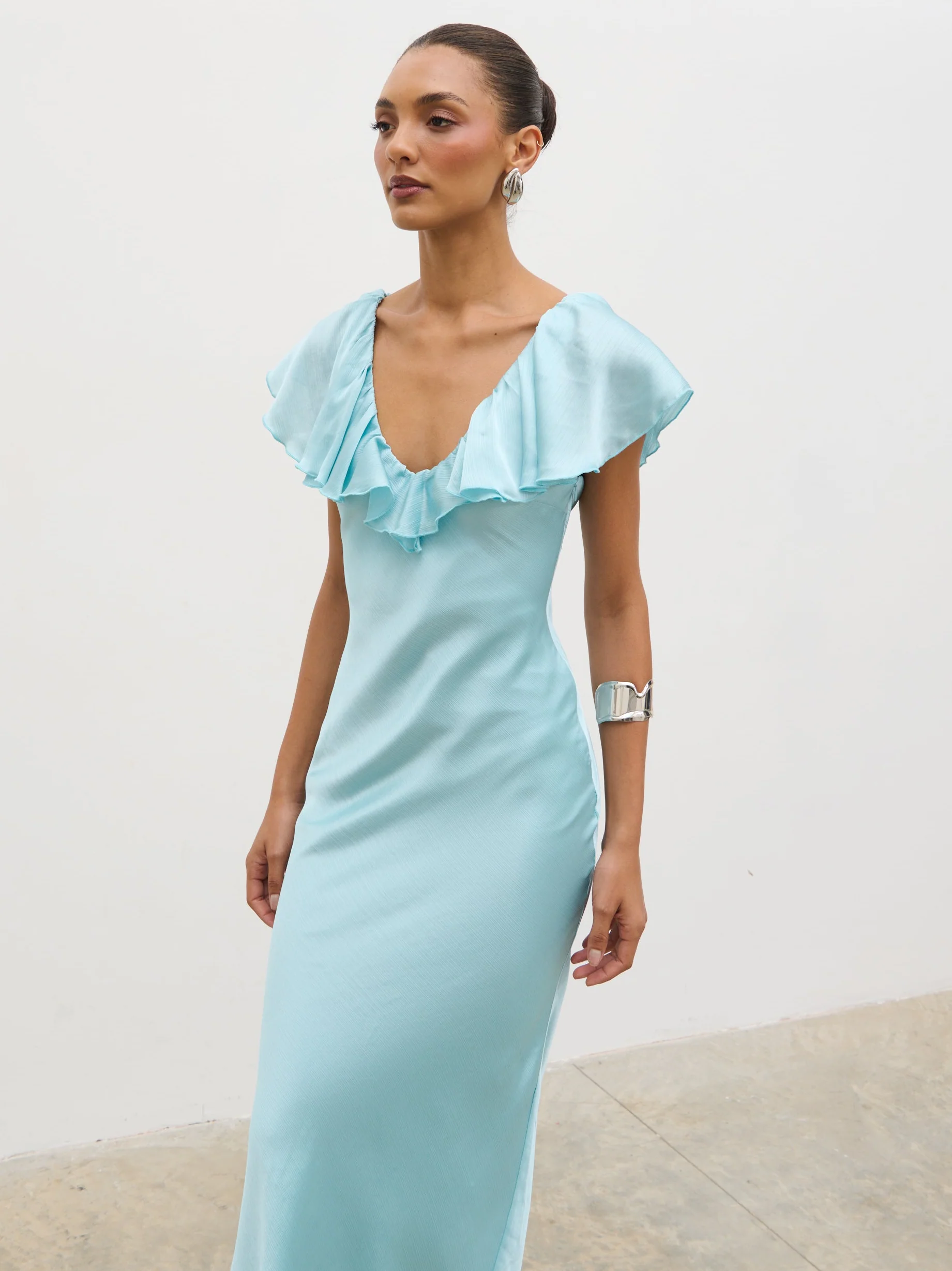 Adina Midaxi Dress - Seaspray Blue - Image 3