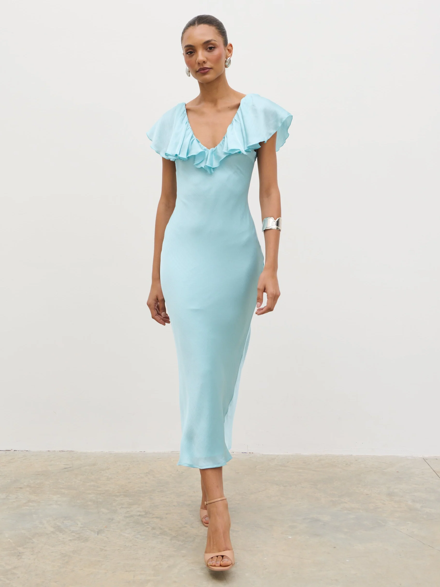 Adina Midaxi Dress - Seaspray Blue - Image 5