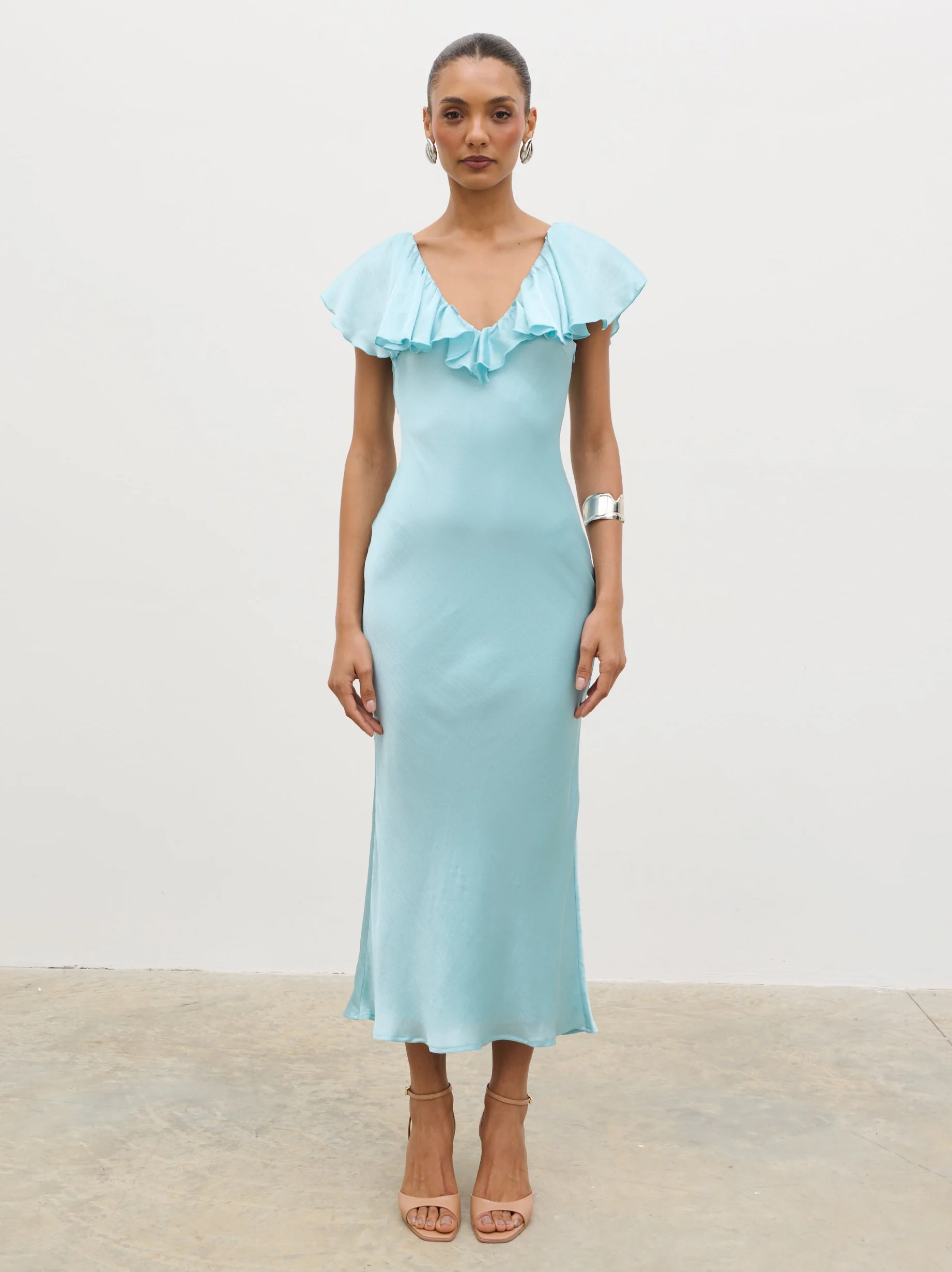 Adina Midaxi Dress - Seaspray Blue - Image 8