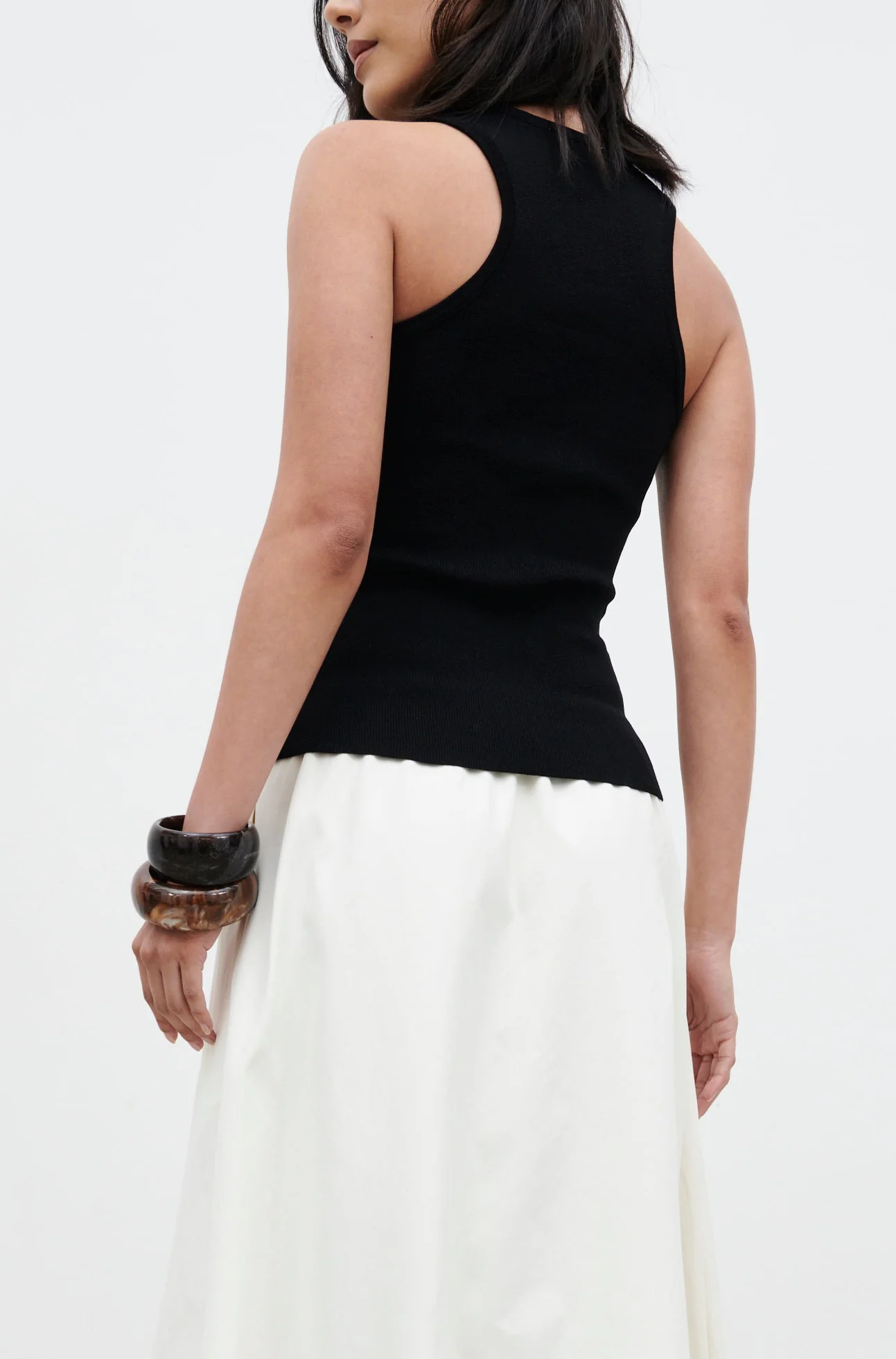 Ali Scoop Neck Knit Top - Black - Image 3