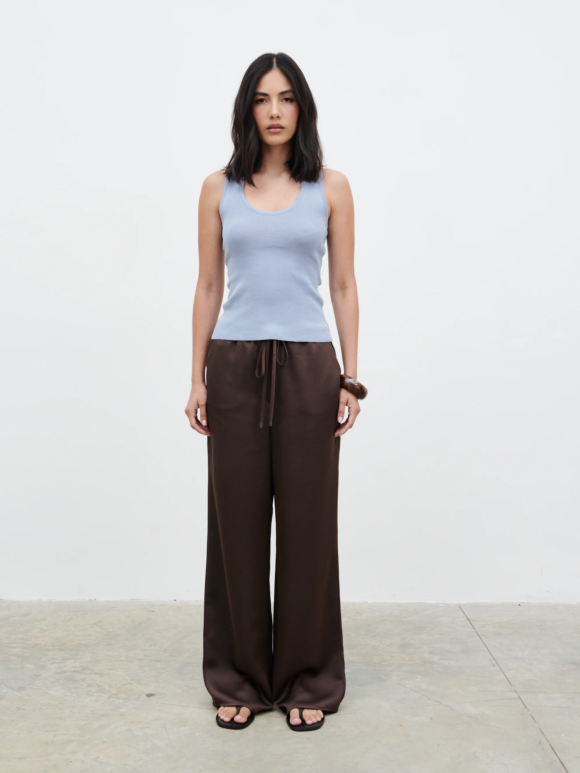Ali Scoop Neck Knit Top - Blue - Image 8