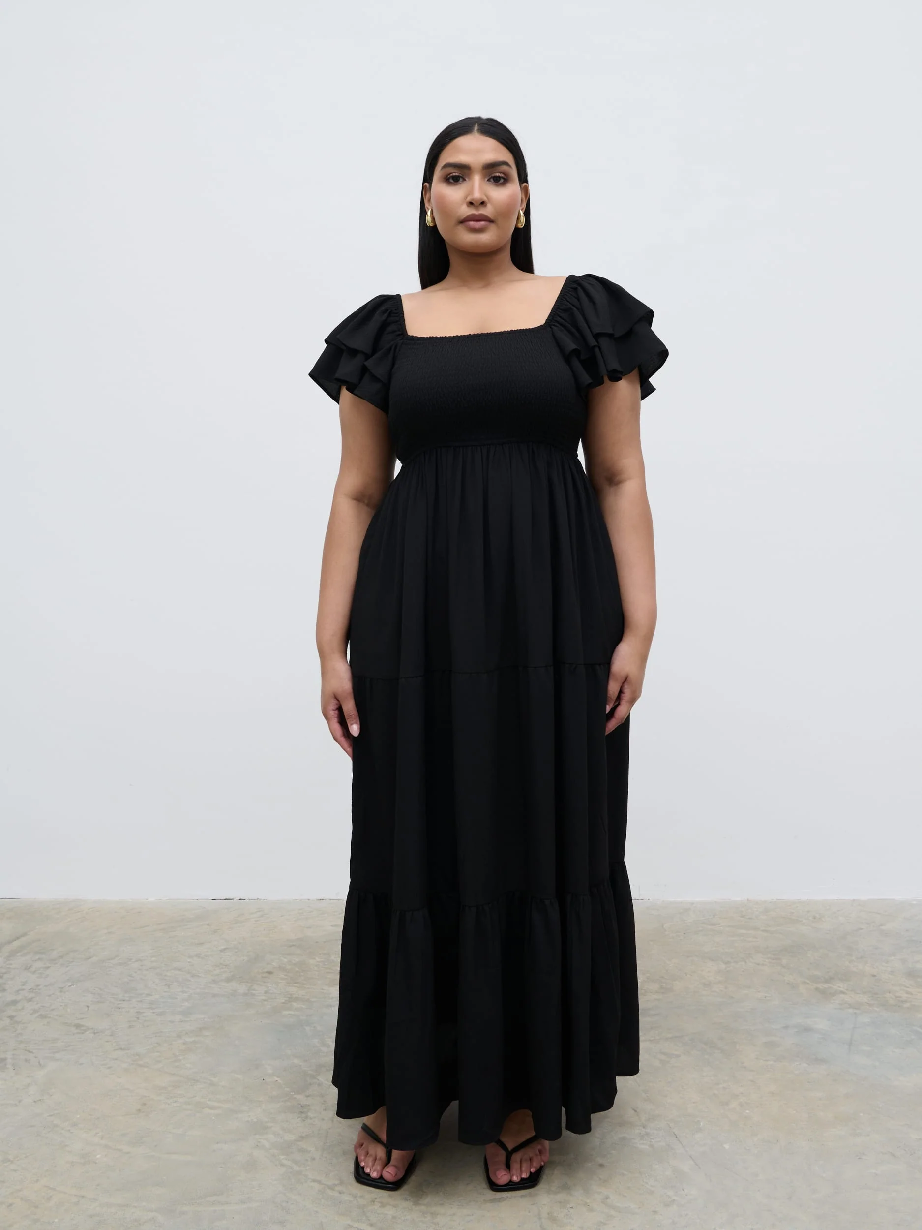 Althea Frill Easywear Day Dress Curve - Black - Image 6