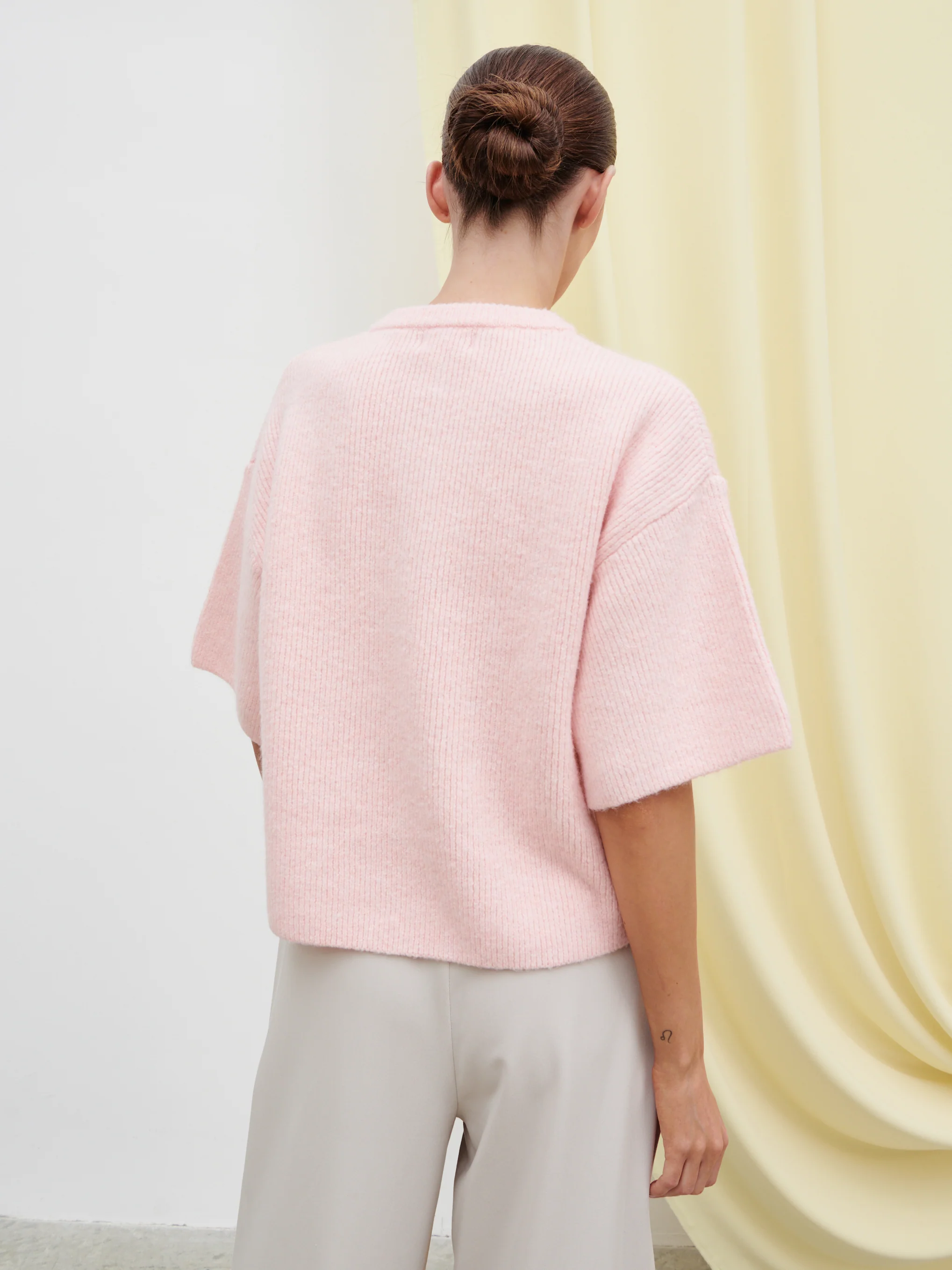 Amari Fluffy Knit Top - Pink - Image 6