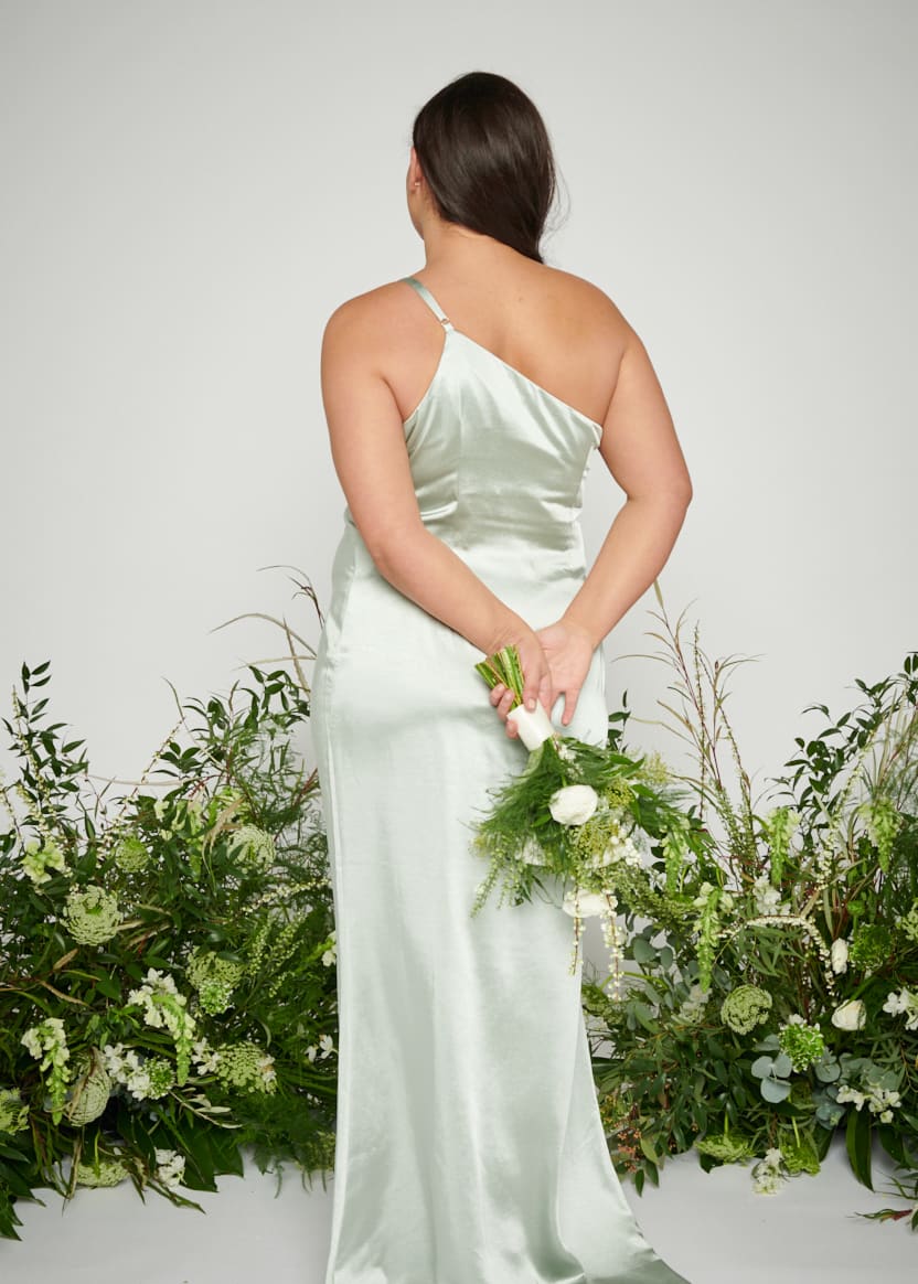 Amelia Maxi Bridesmaid Dress Curve - Matte Sage - Image 4