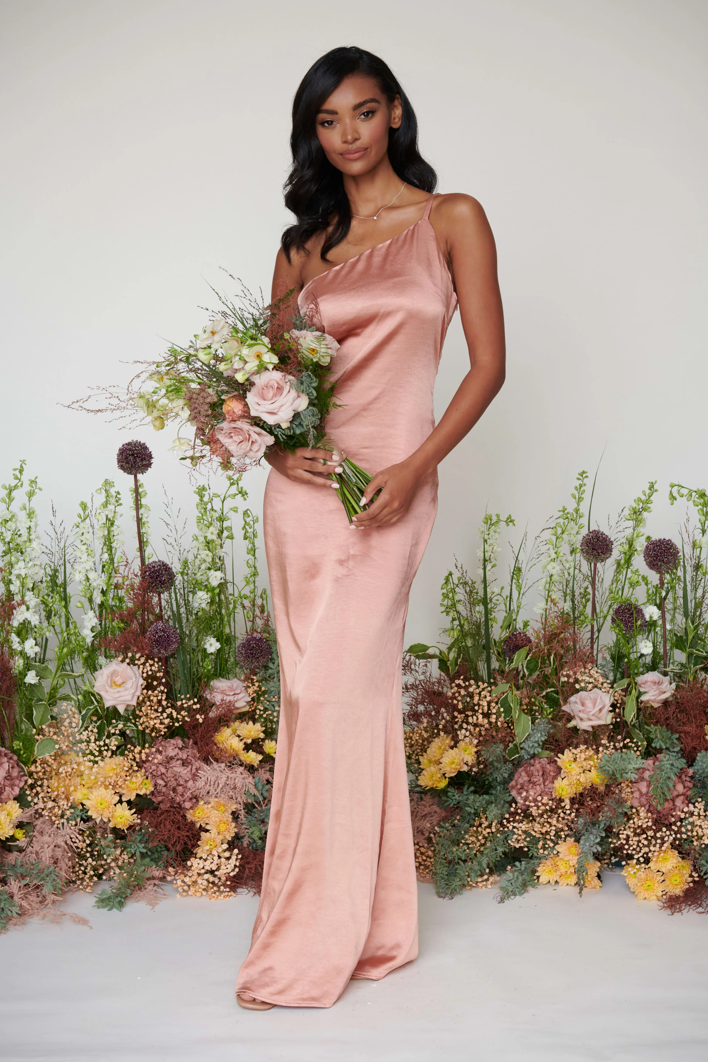 Amelia Maxi Bridesmaid Dress - Matte Tan Blush - Image 2