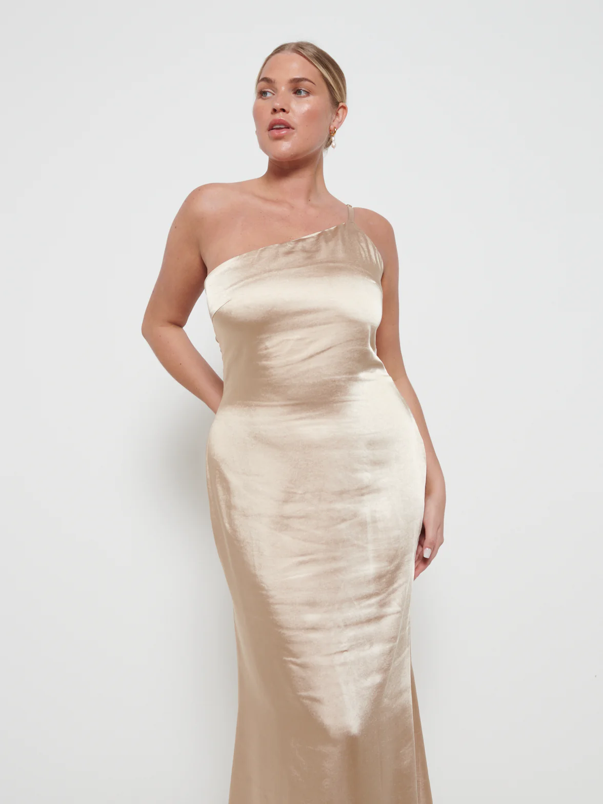 Amelia Maxi Bridesmaid Dress - Matte Bronze - Image 2