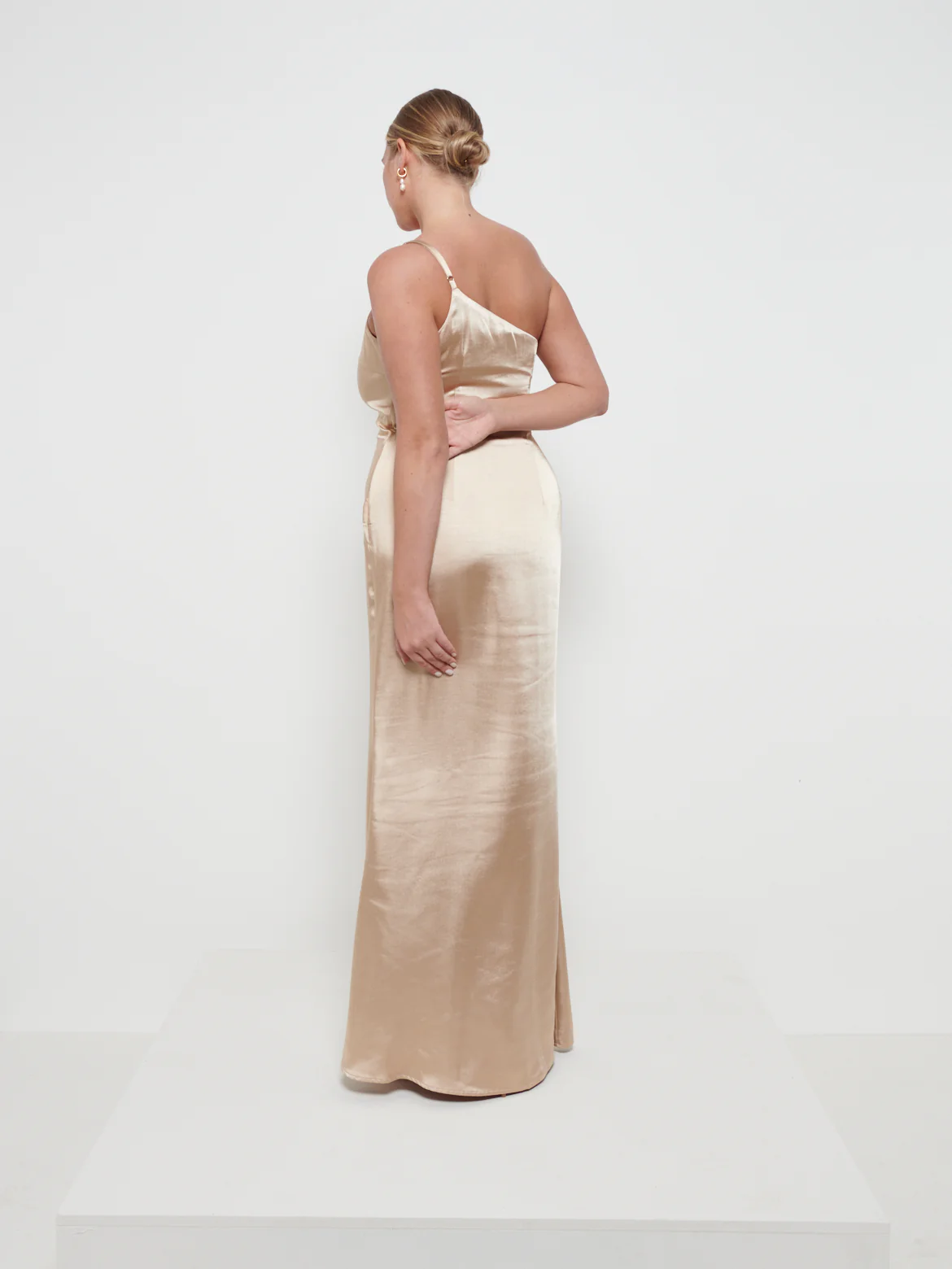 Amelia Maxi Bridesmaid Dress - Matte Bronze - Image 3