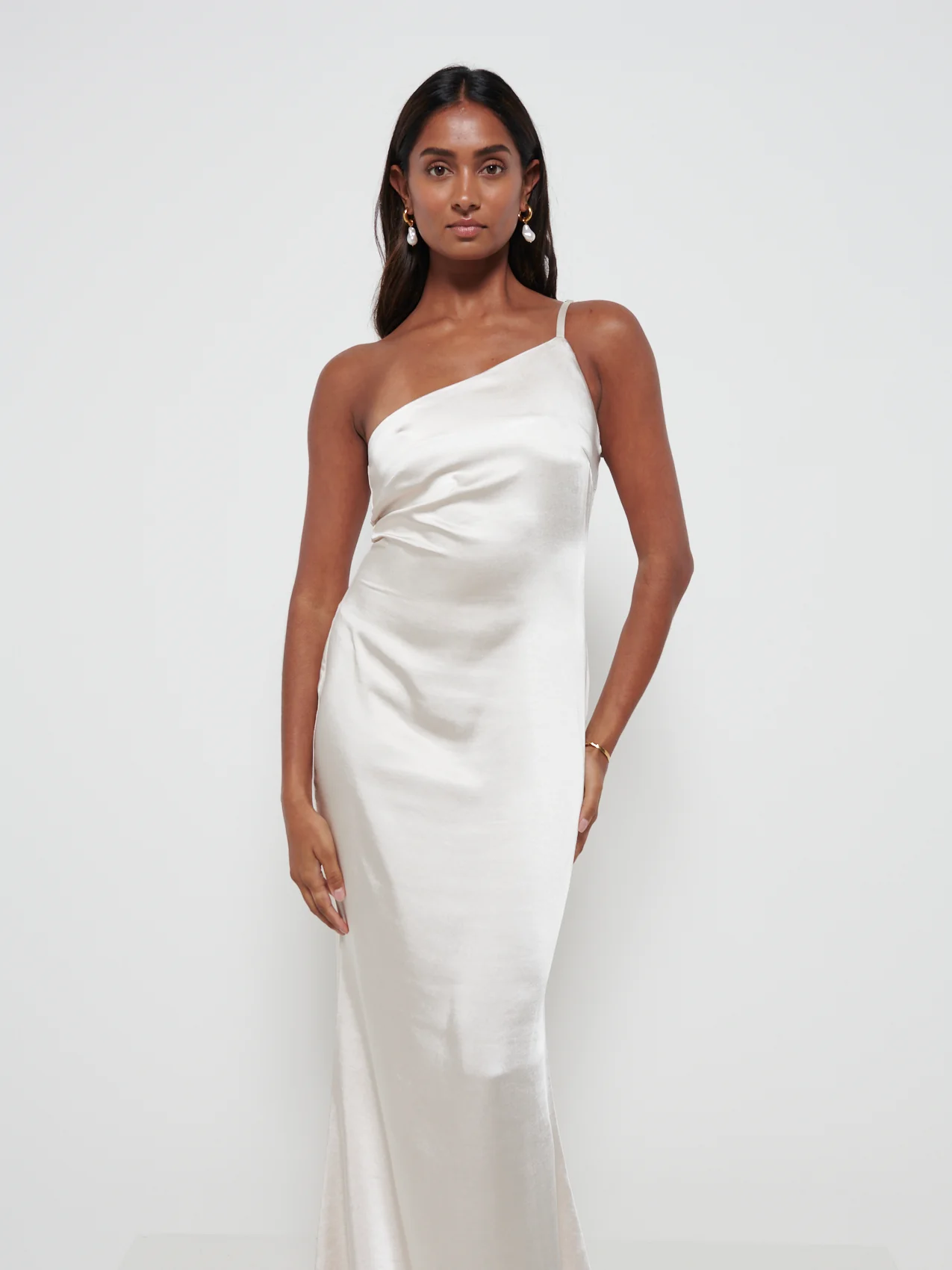 Amelia Maxi Bridesmaid Dress - Matte Champagne - Image 4
