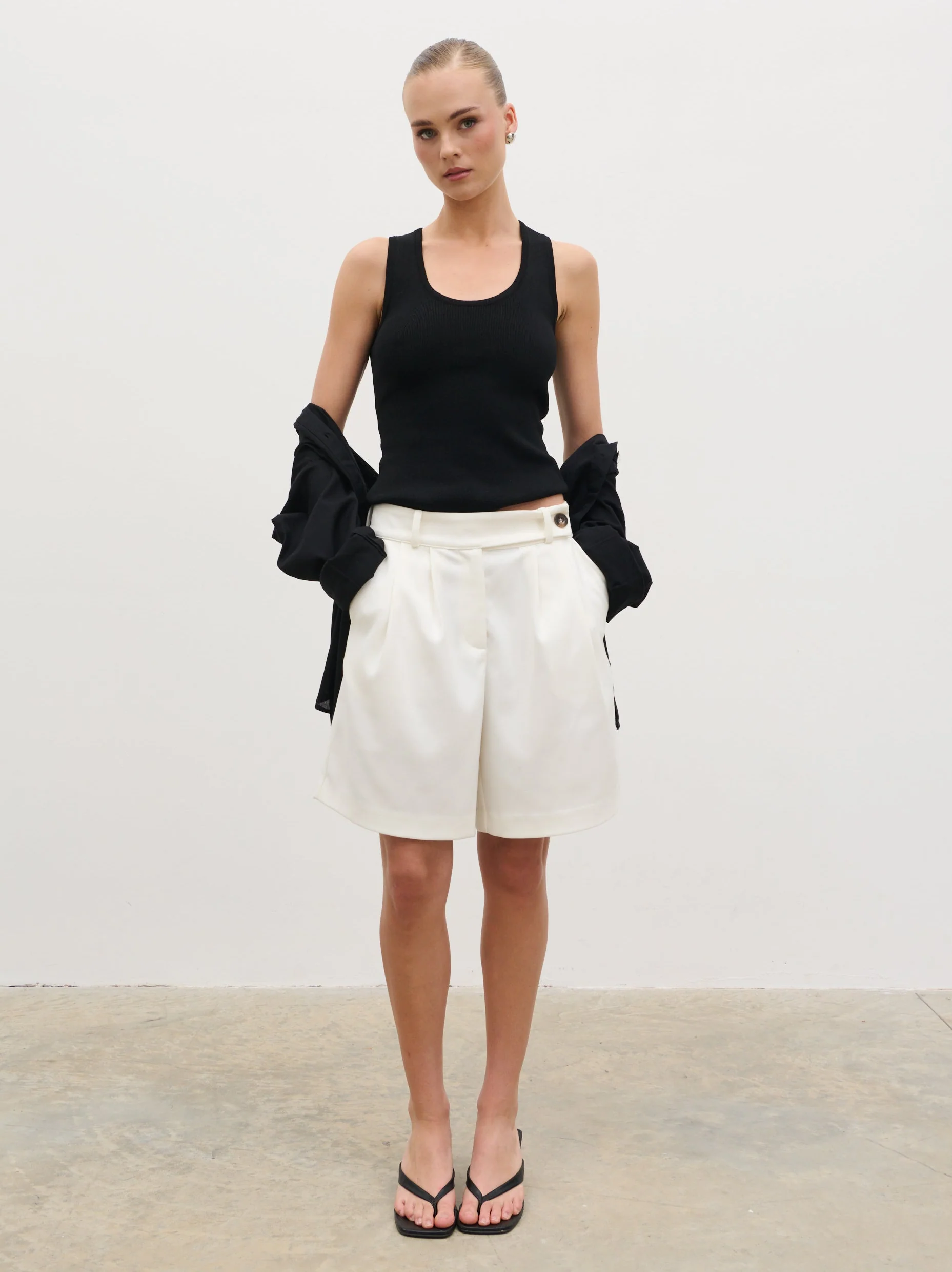 Amelise Bermuda Shorts - Cream - Image 6