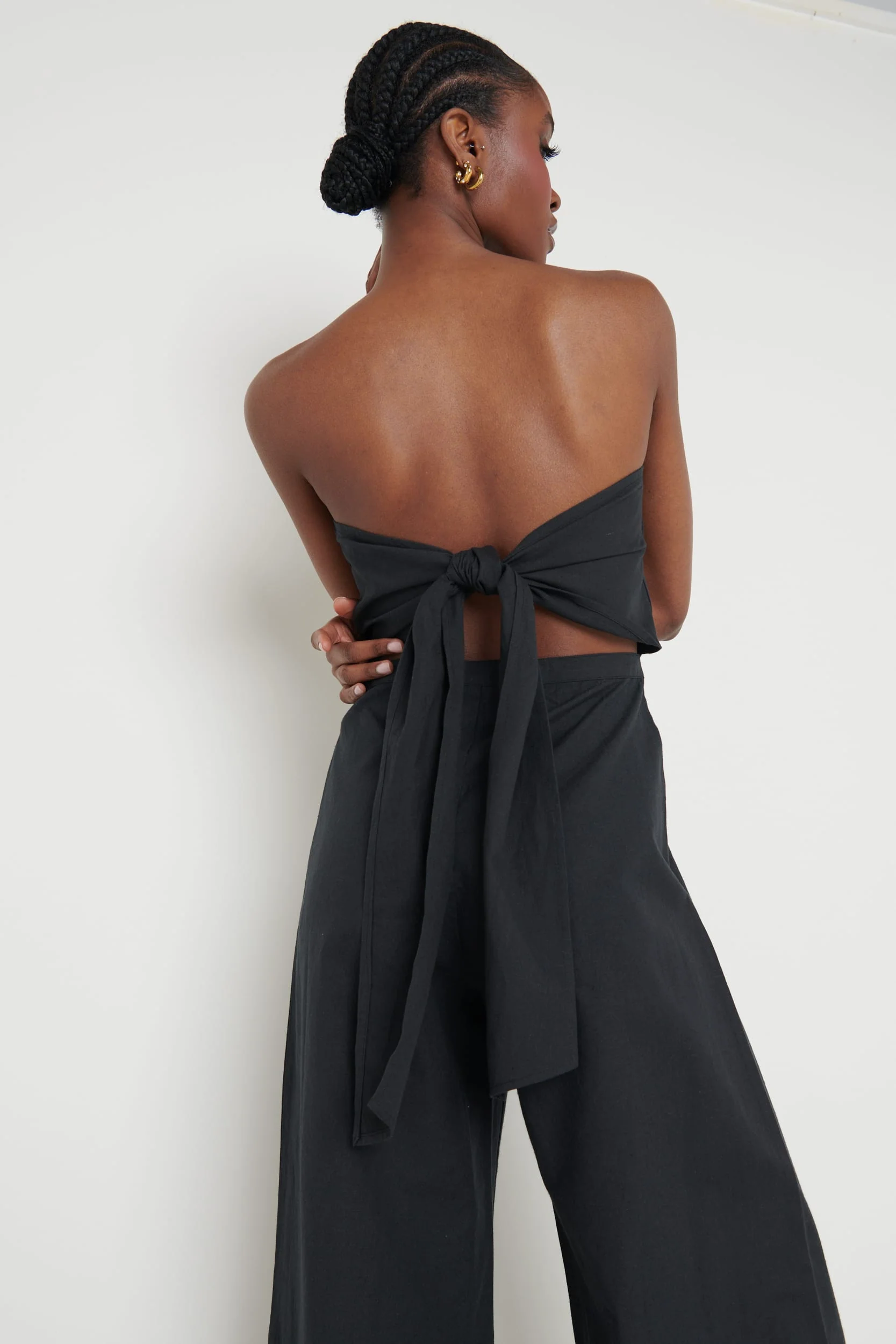 April Bandeau Jumpsuit - Black - Image 2