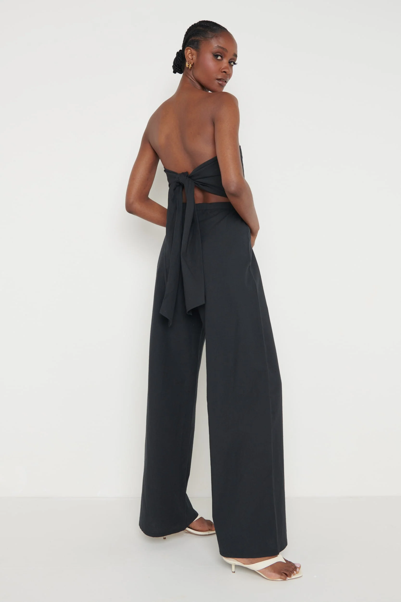 April Bandeau Jumpsuit - Black - Image 3