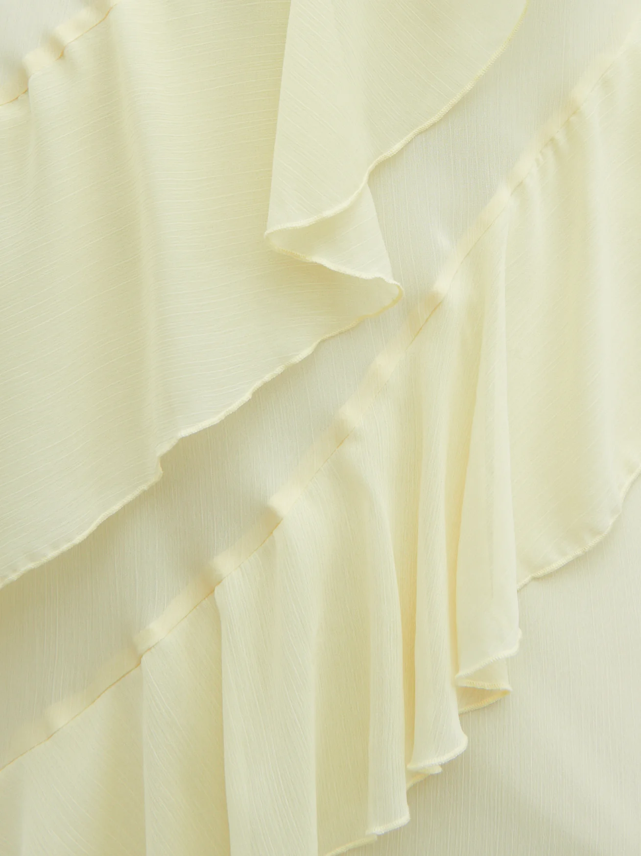 Aria Halterneck Ruffle Midaxi Dress Curve - Lemon - Image 4