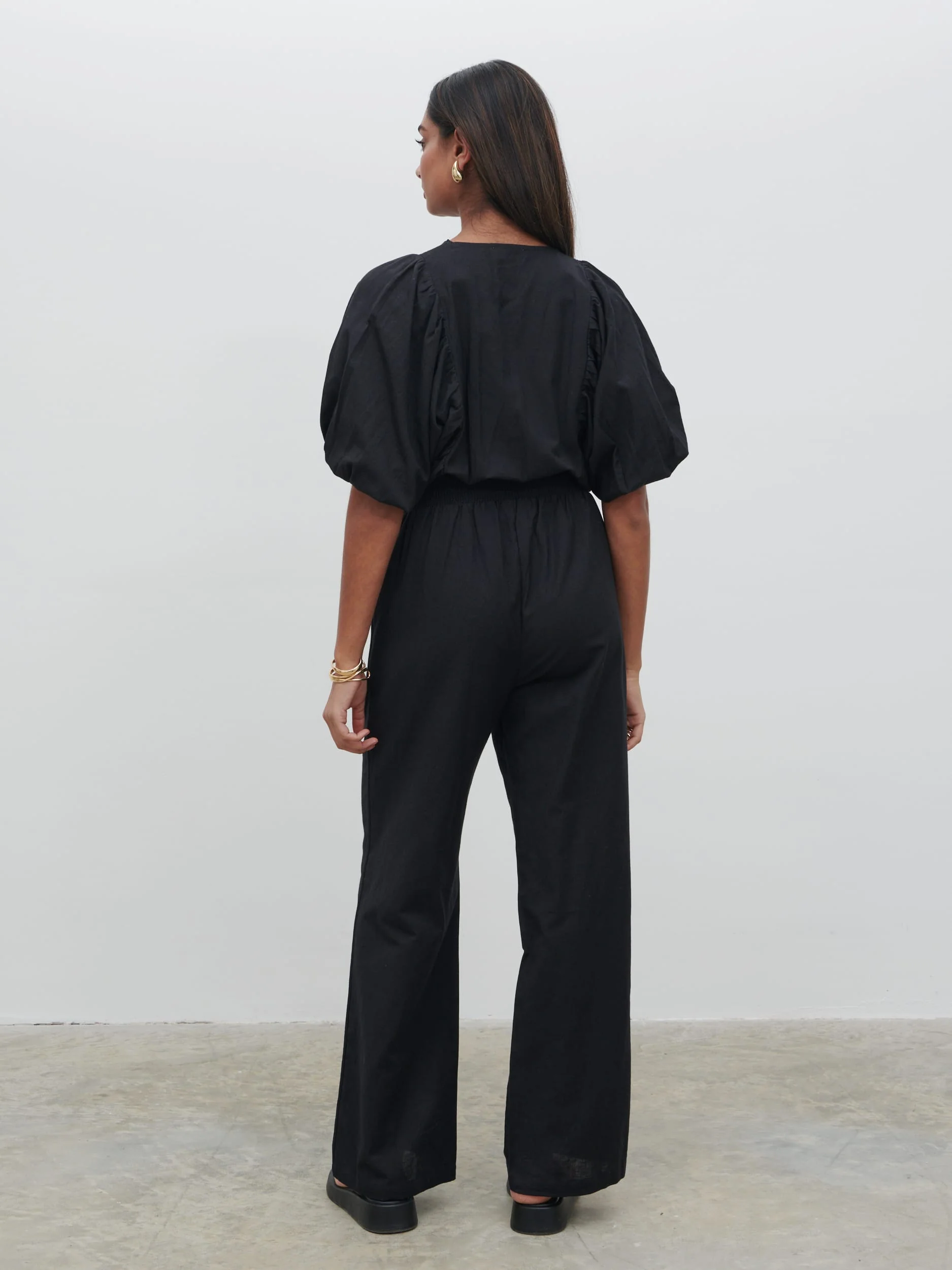 Bailey Cut Out Jumpsuit - Black - Image 3