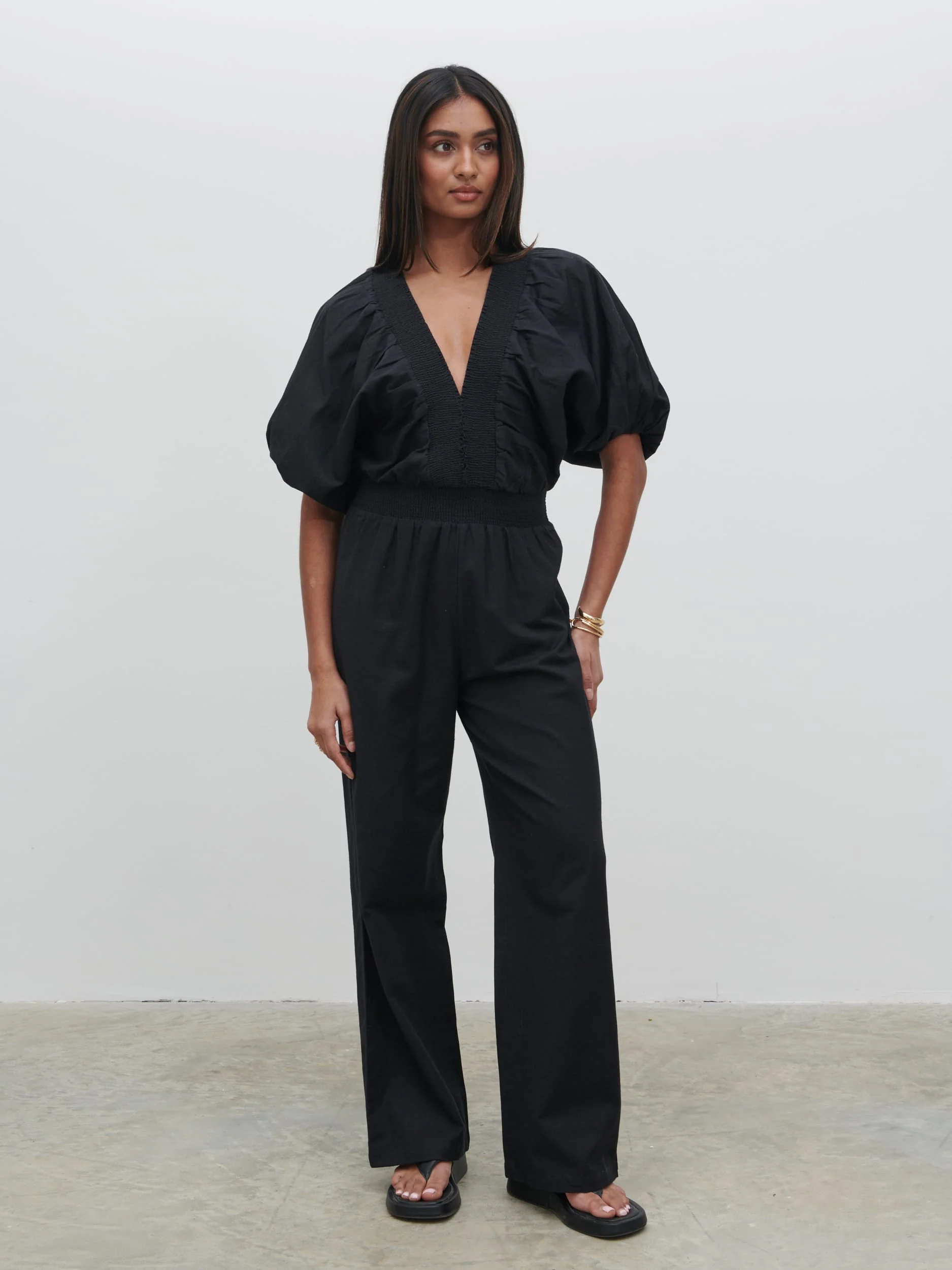 Bailey Cut Out Jumpsuit - Black - Image 4