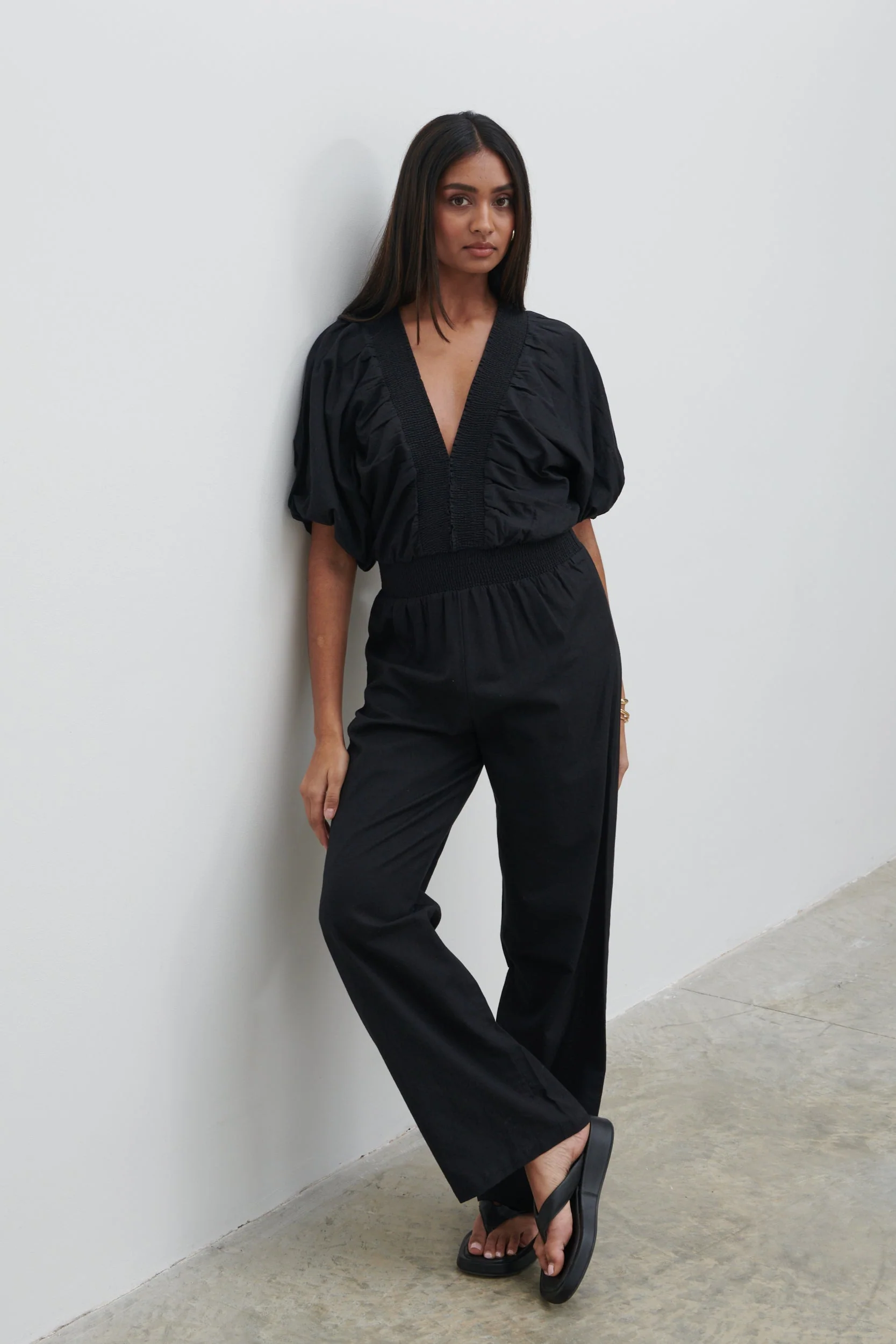 Bailey Cut Out Jumpsuit - Black - Image 6