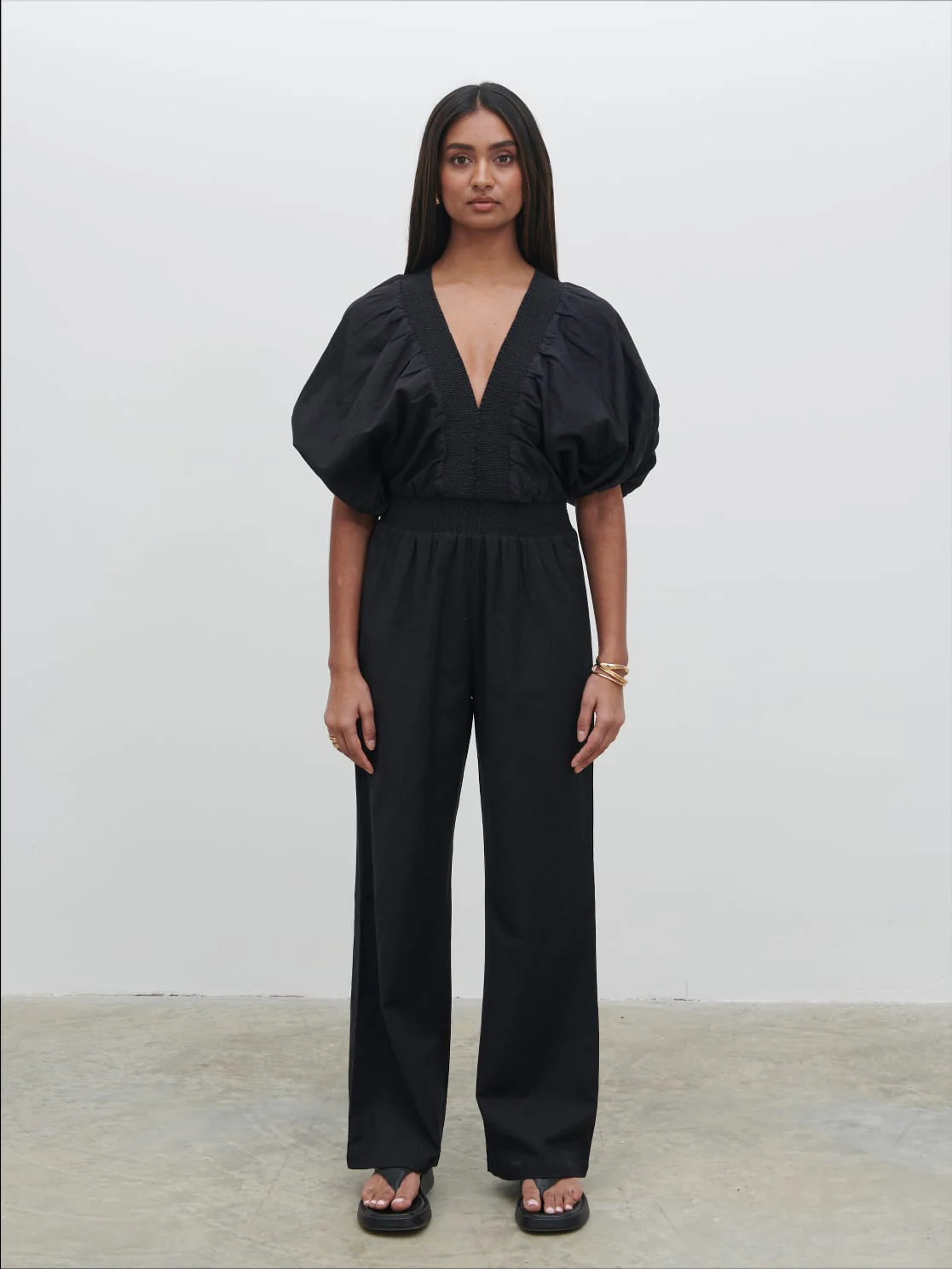 Bailey Cut Out Jumpsuit - Black - Image 7