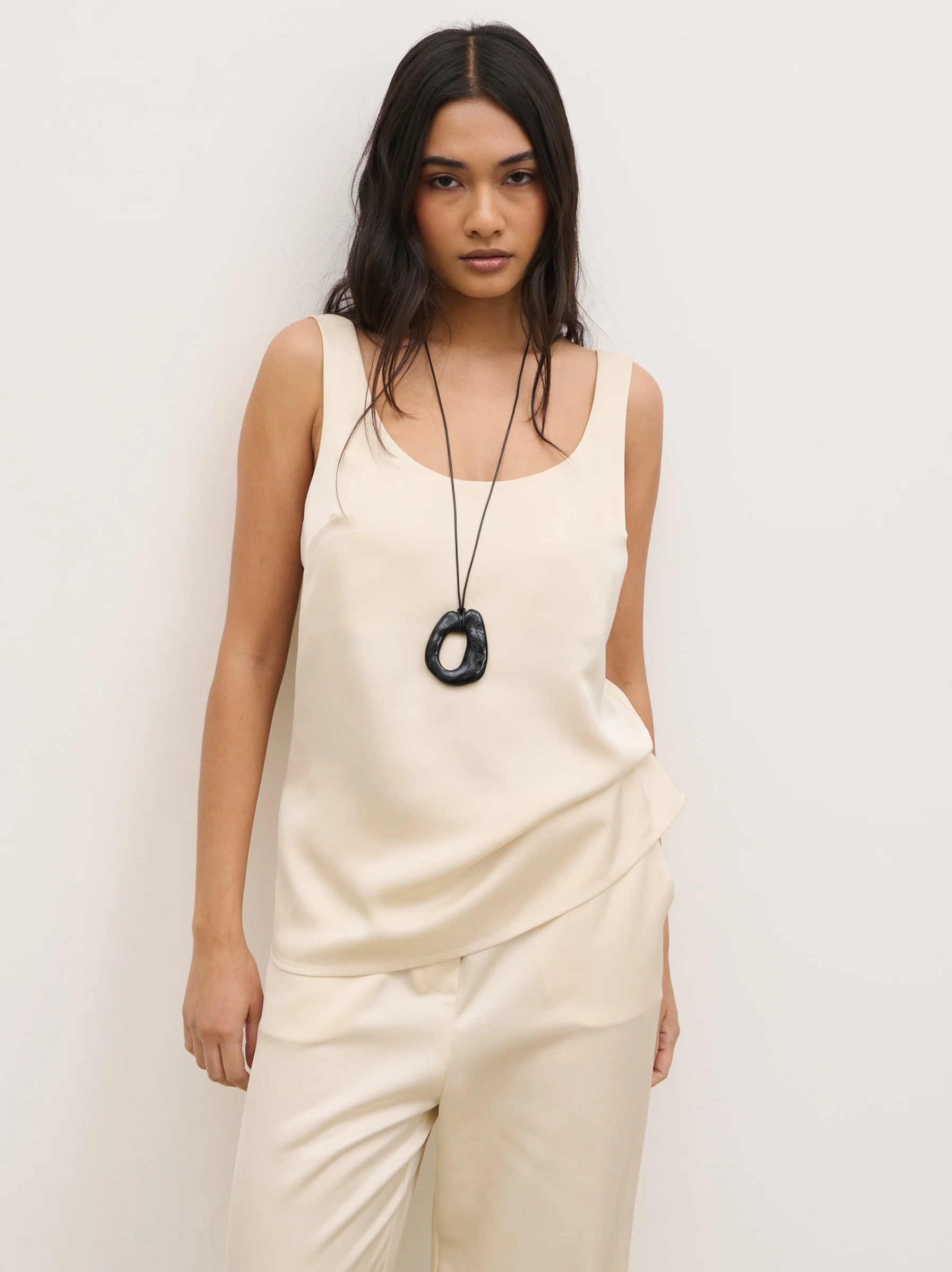 Breya Cami Top - Oyster - Image 2