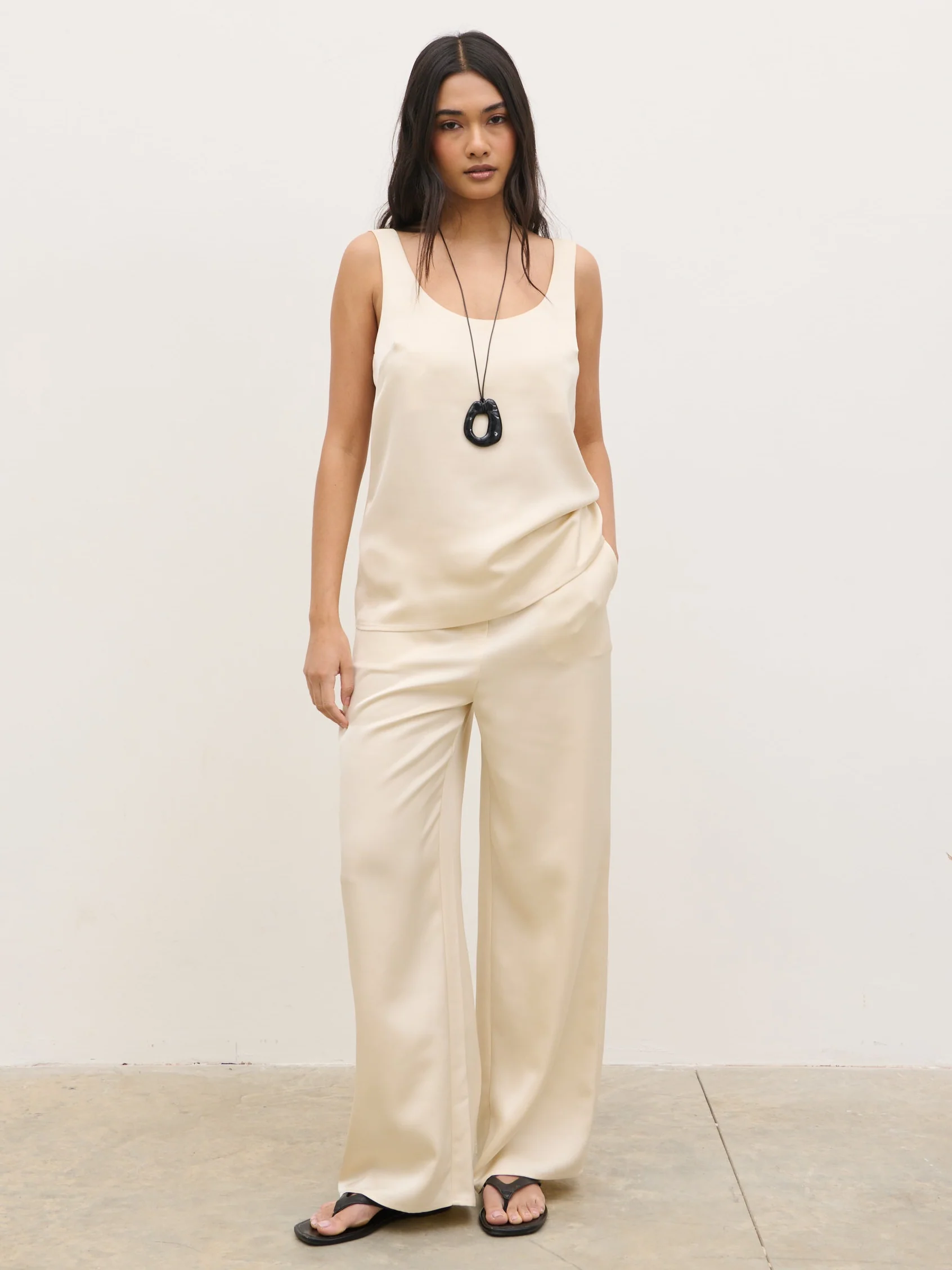 Breya Cami Top - Oyster - Image 3