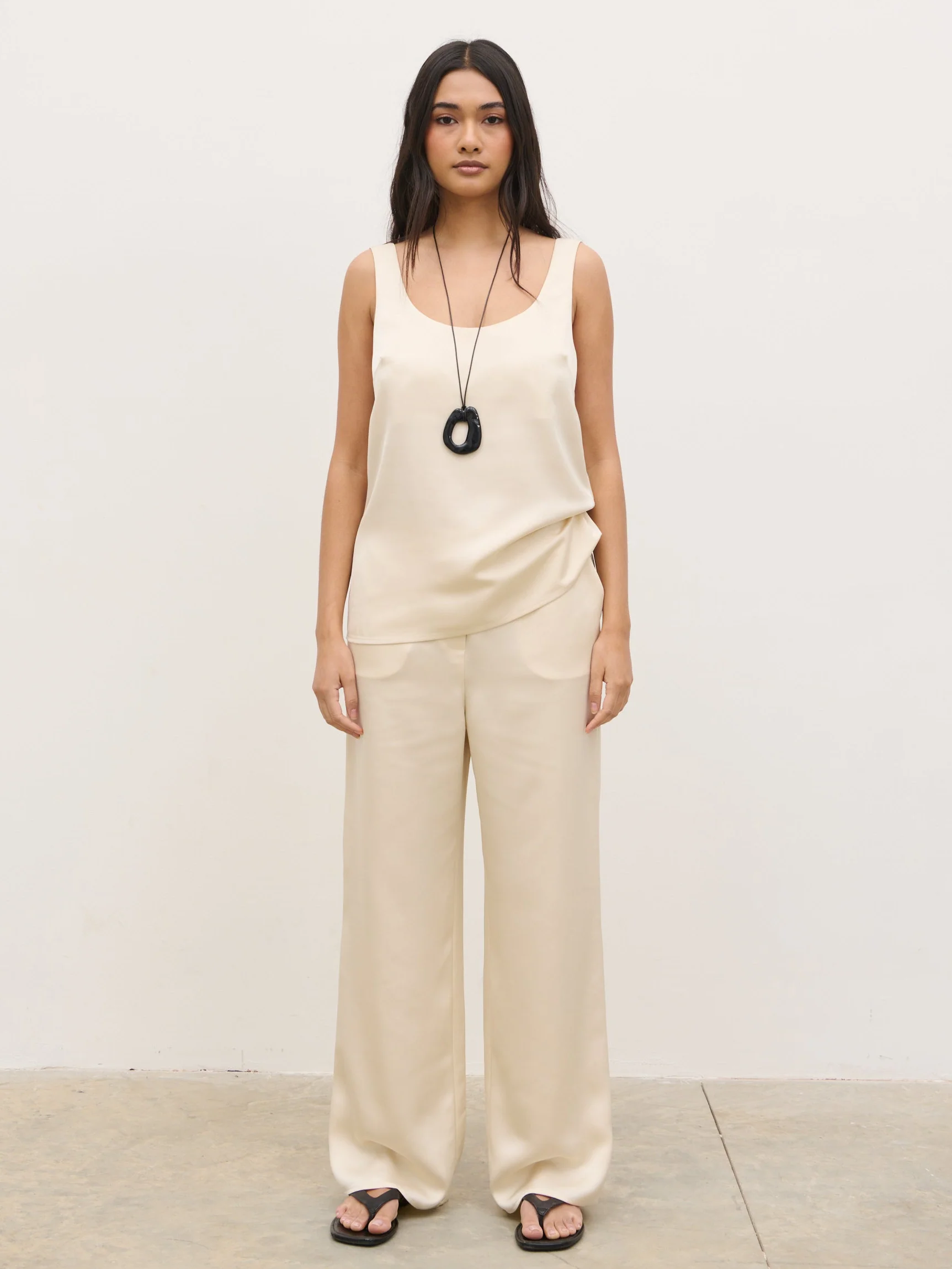Breya Cami Top - Oyster - Image 6