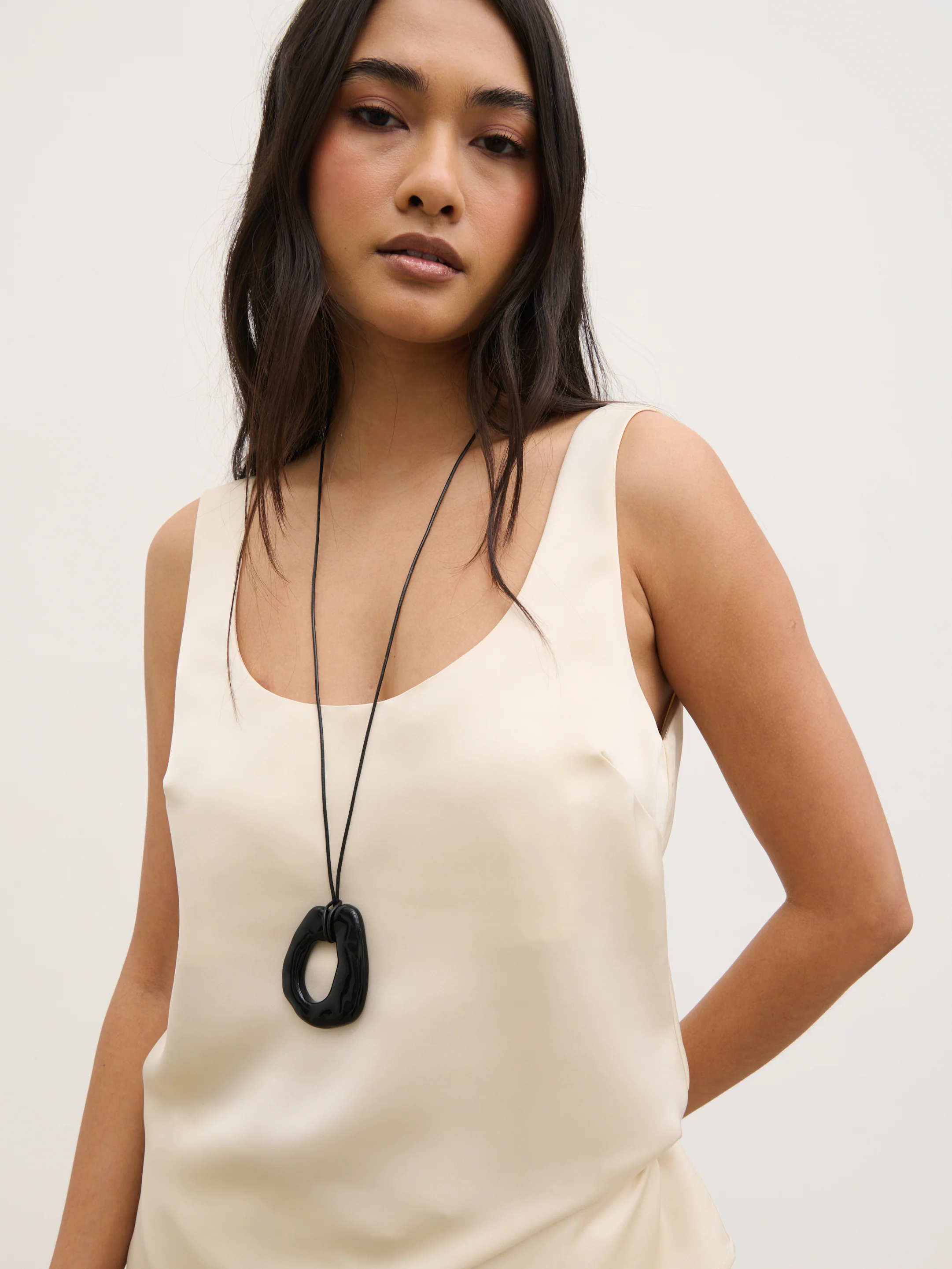 Breya Cami Top - Oyster - Image 7