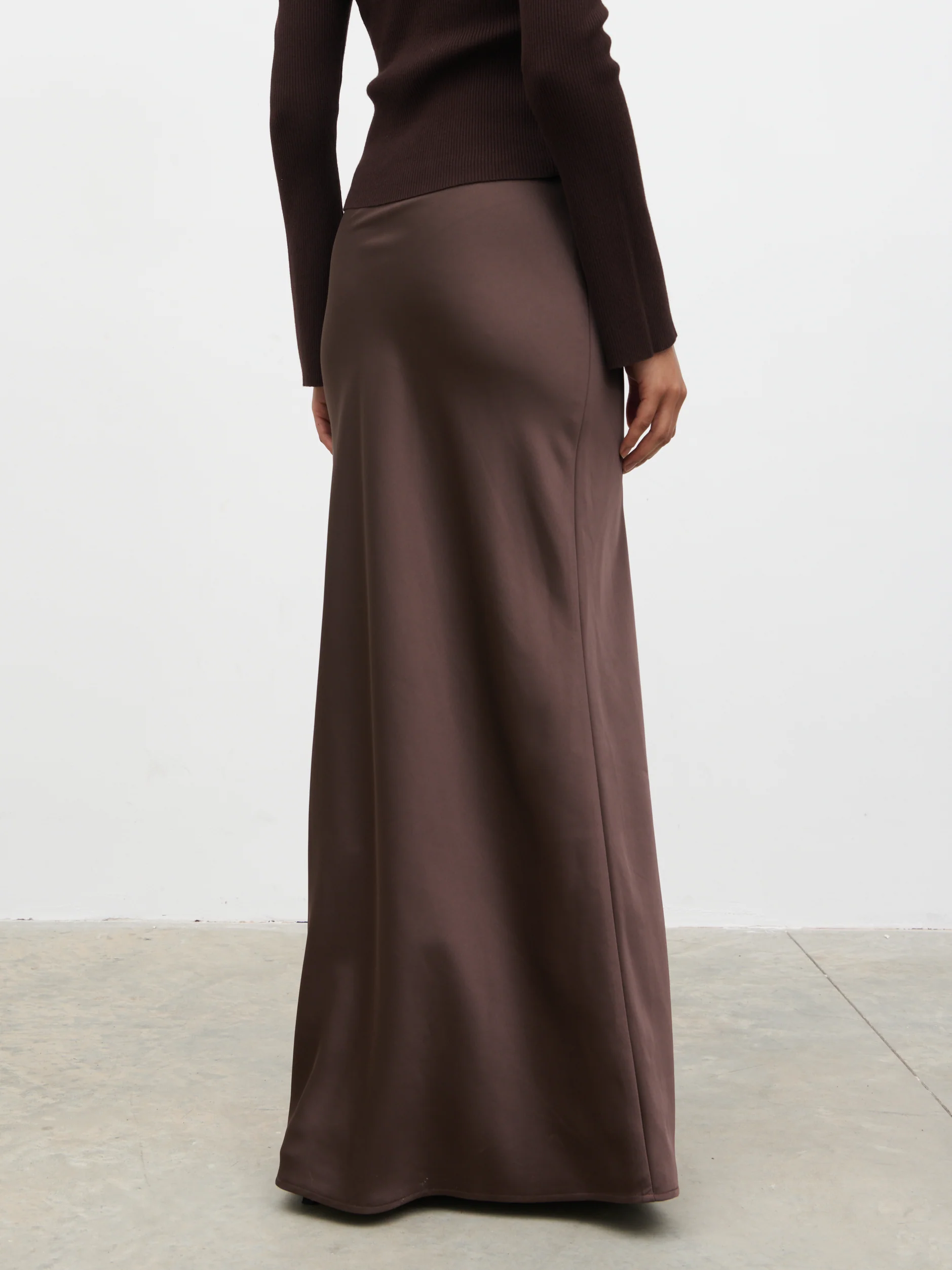 Breya Maxi Skirt - Chocolate Brown - Image 5