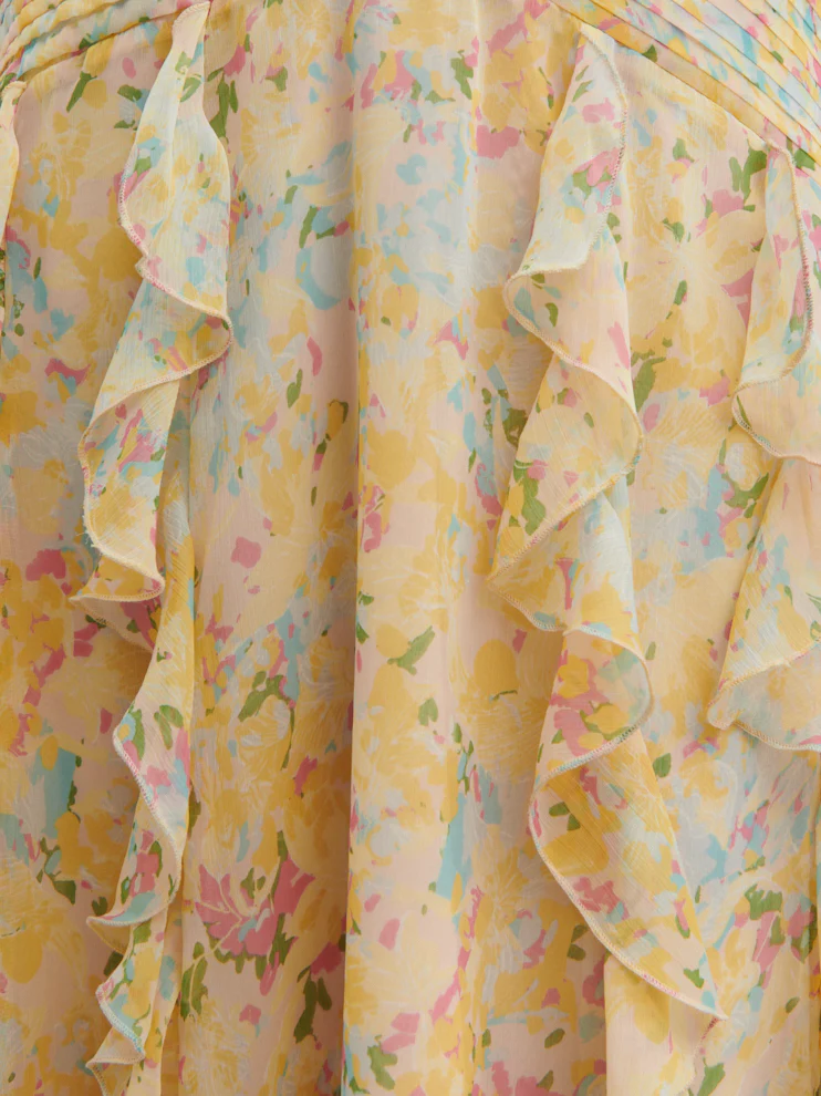Brielle Maxi Dress - Multi Abstract Print - Image 3
