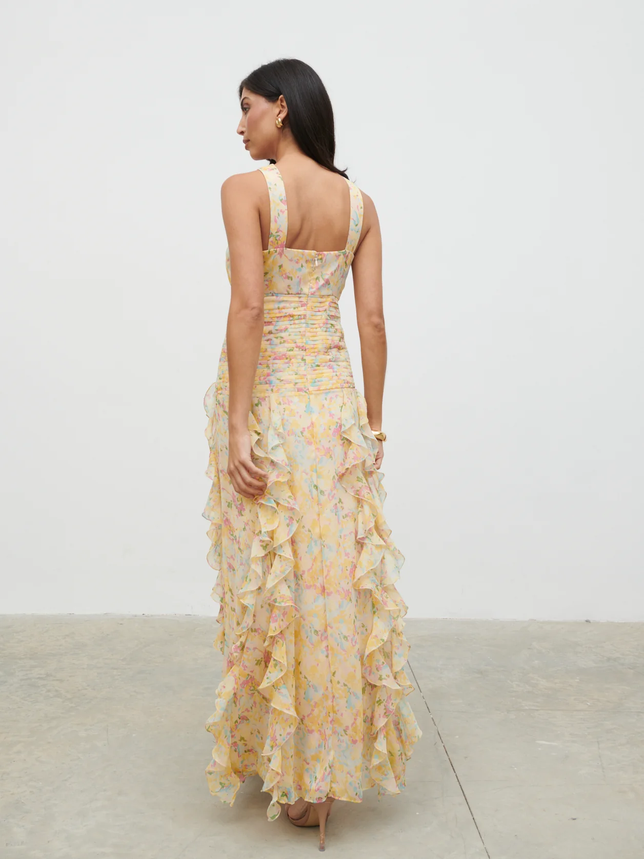Brielle Maxi Dress - Multi Abstract Print - Image 4