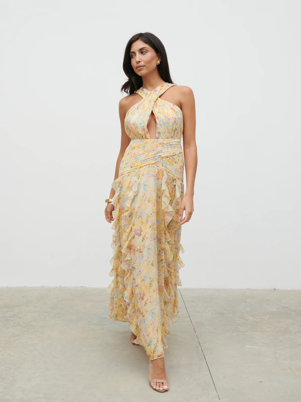 Brielle Maxi Dress - Multi Abstract Print - Image 6
