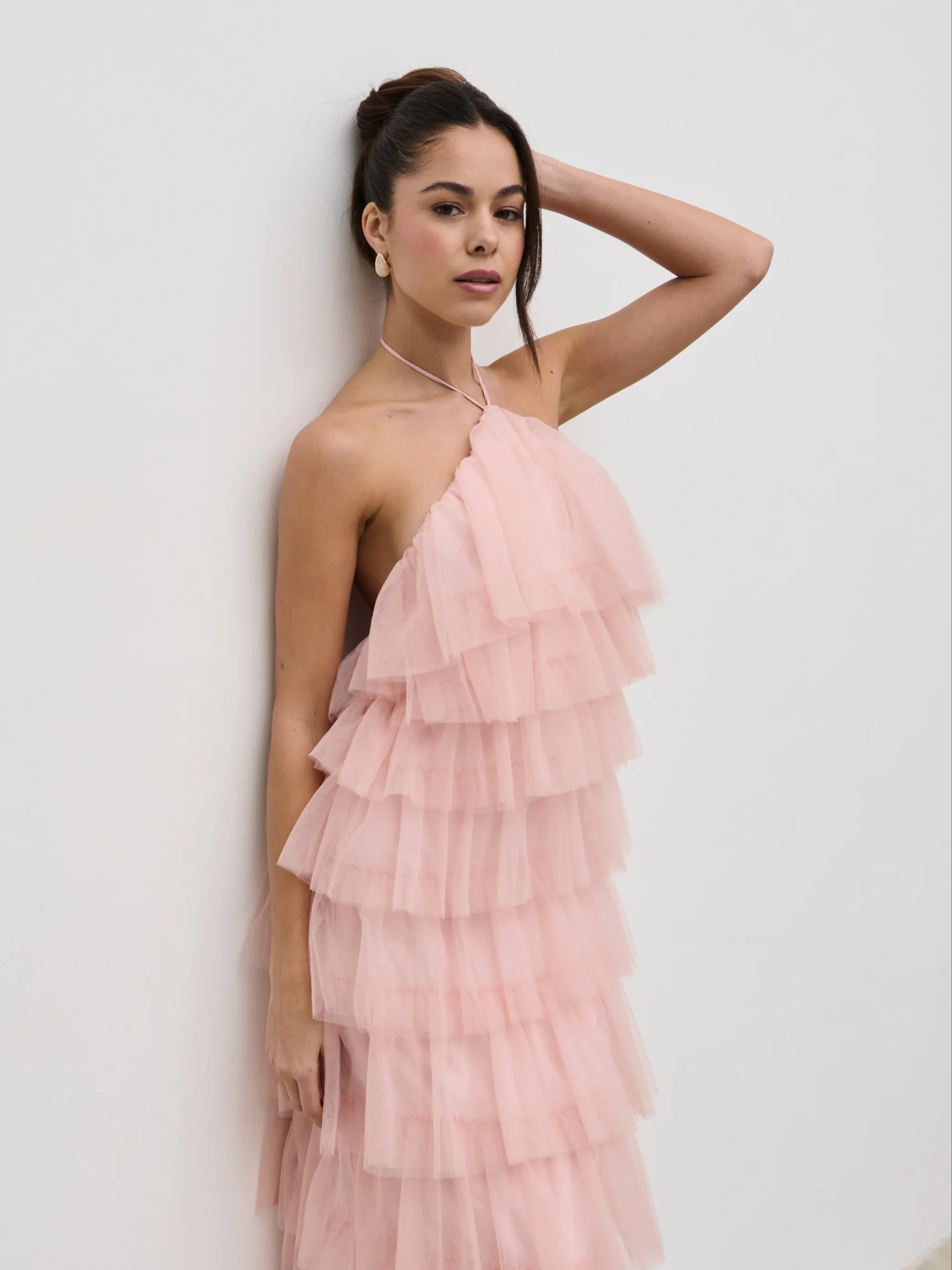 Carri Tulle Maxi Dress - Peony Pink - Image 6