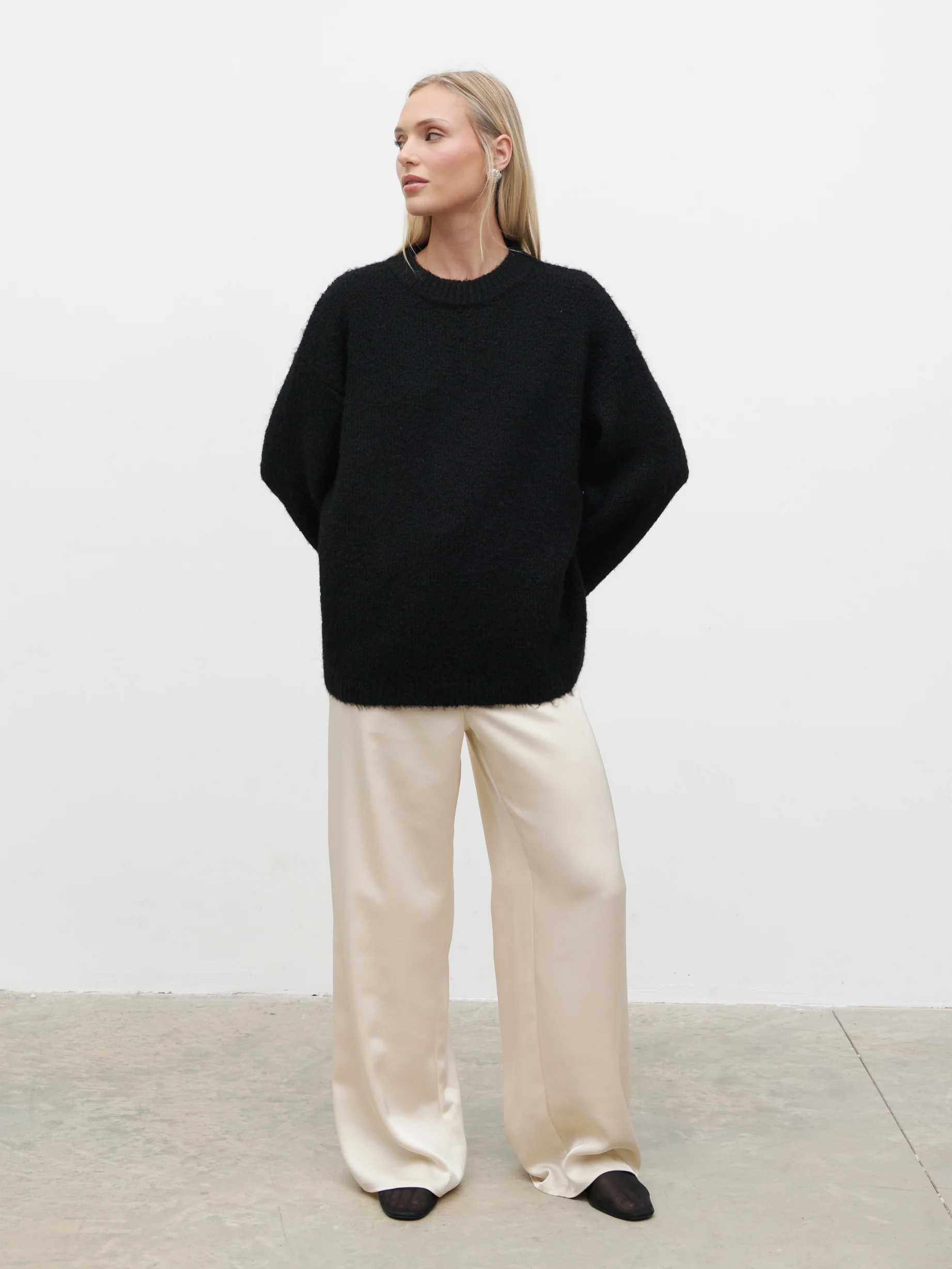 Cece Fluffy Jumper - Black - Image 5