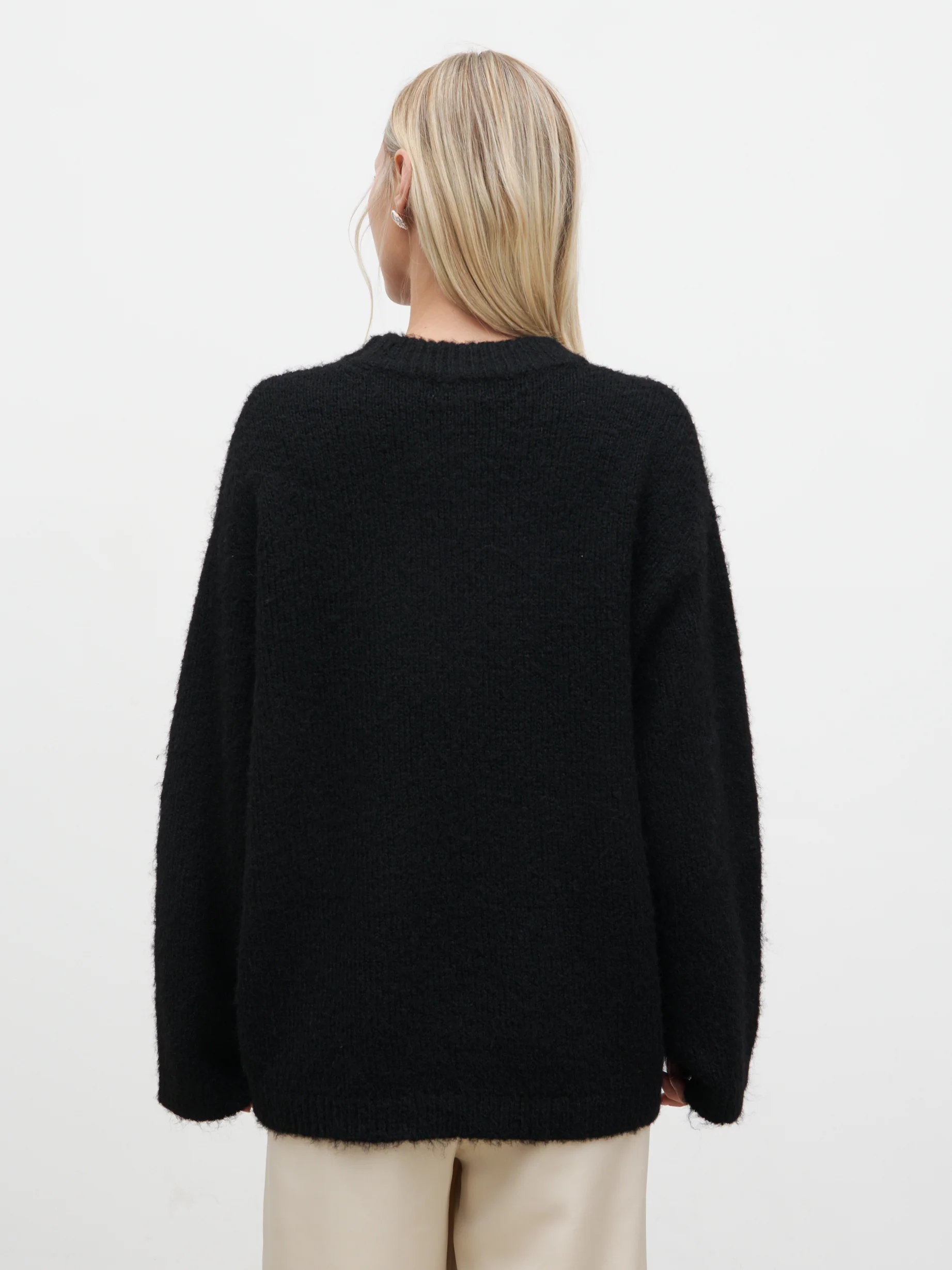 Cece Fluffy Jumper - Black - Image 6