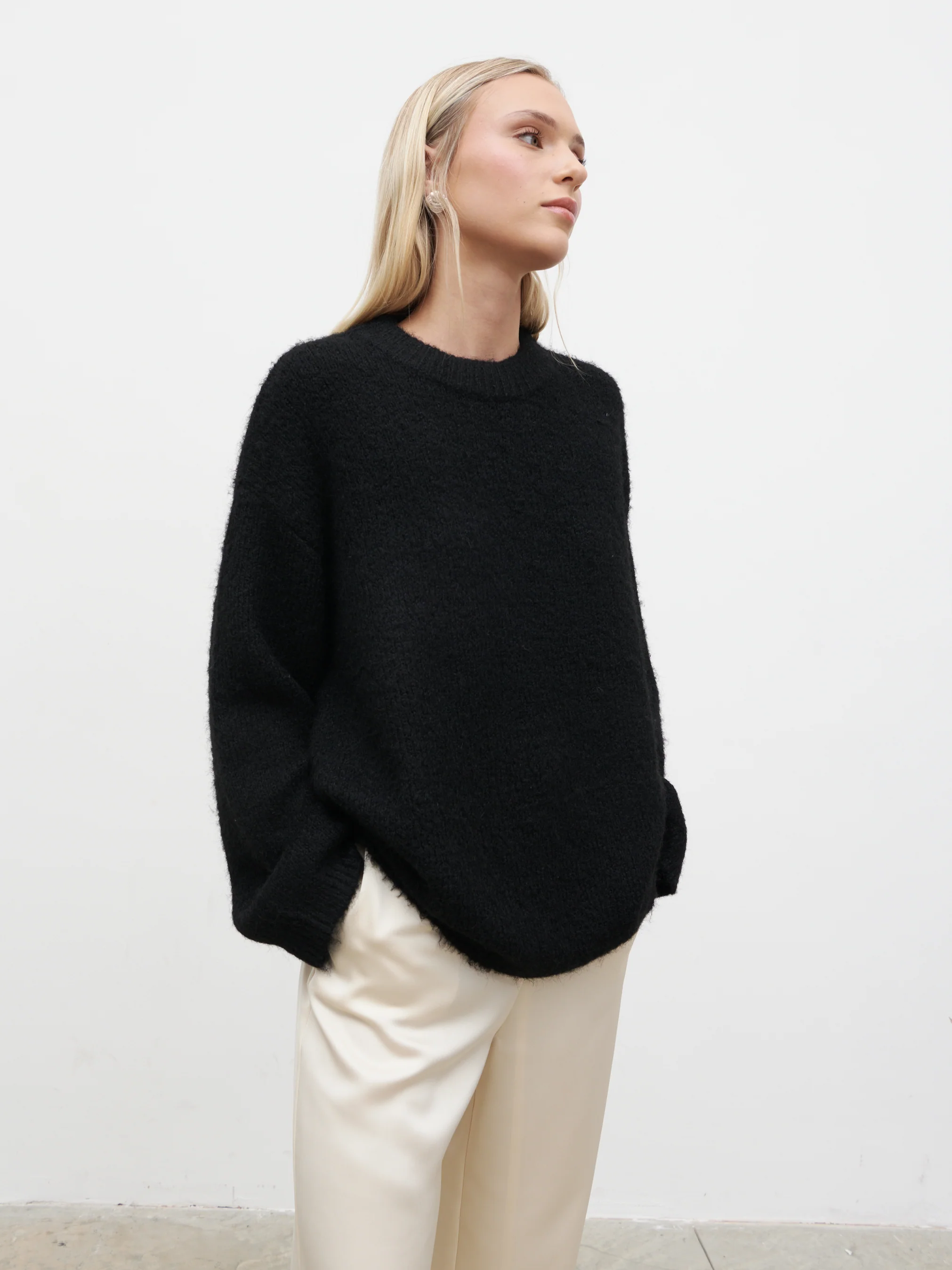 Cece Fluffy Jumper - Black - Image 7