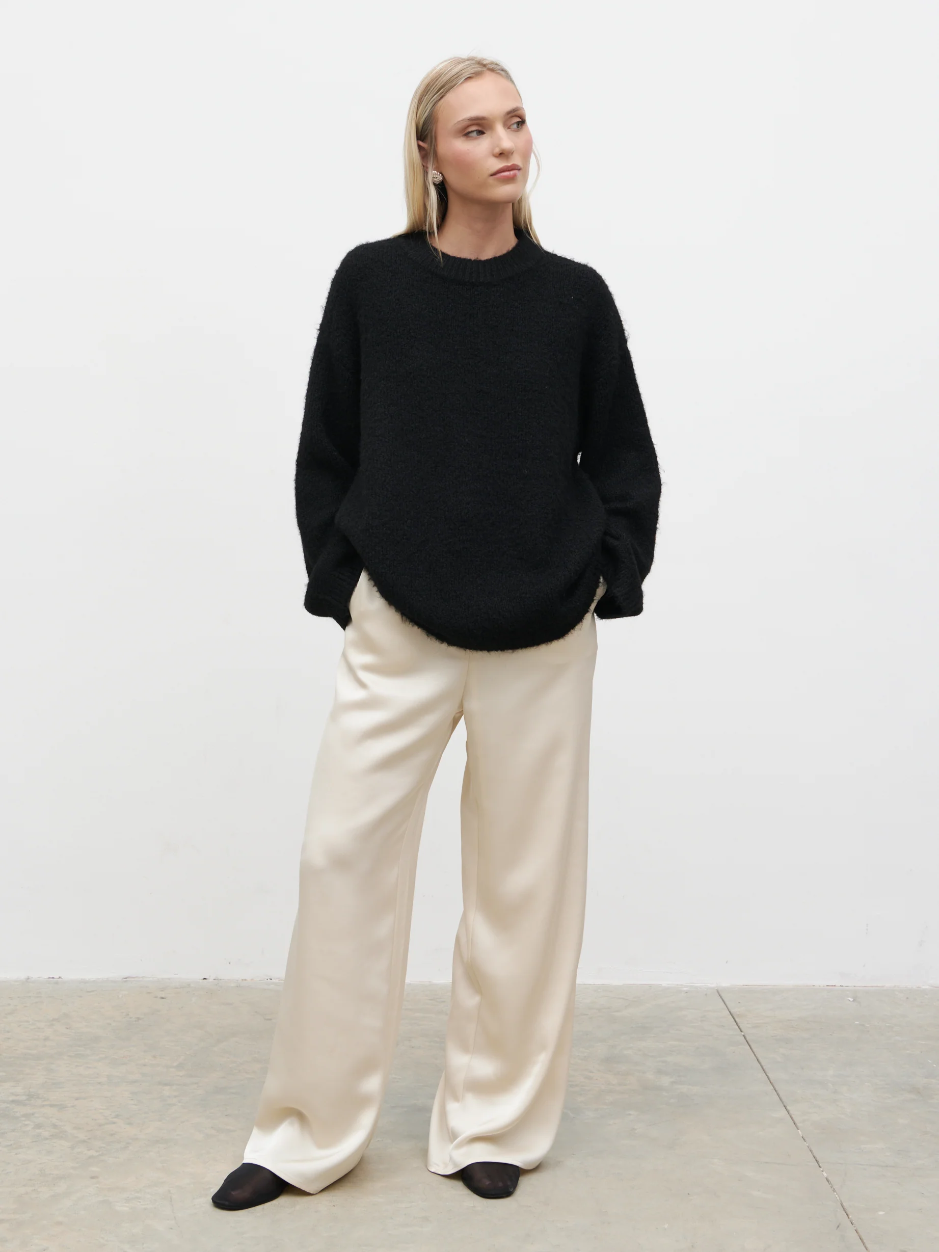 Cece Fluffy Jumper - Black - Image 8