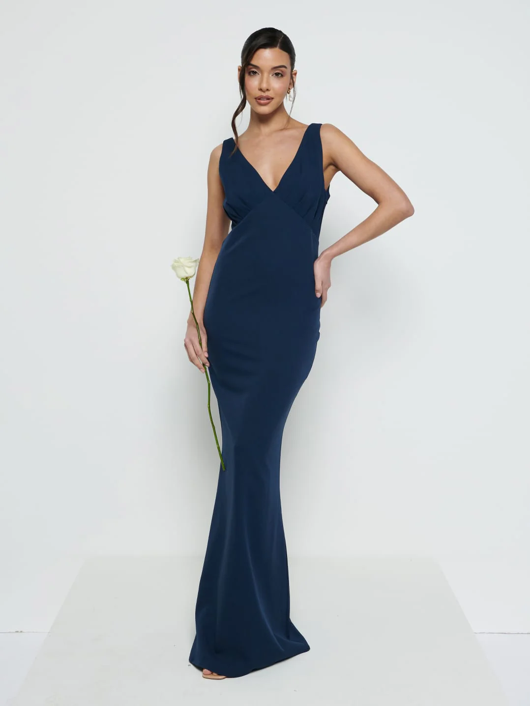 Crepe Navy Swatch - Image 2