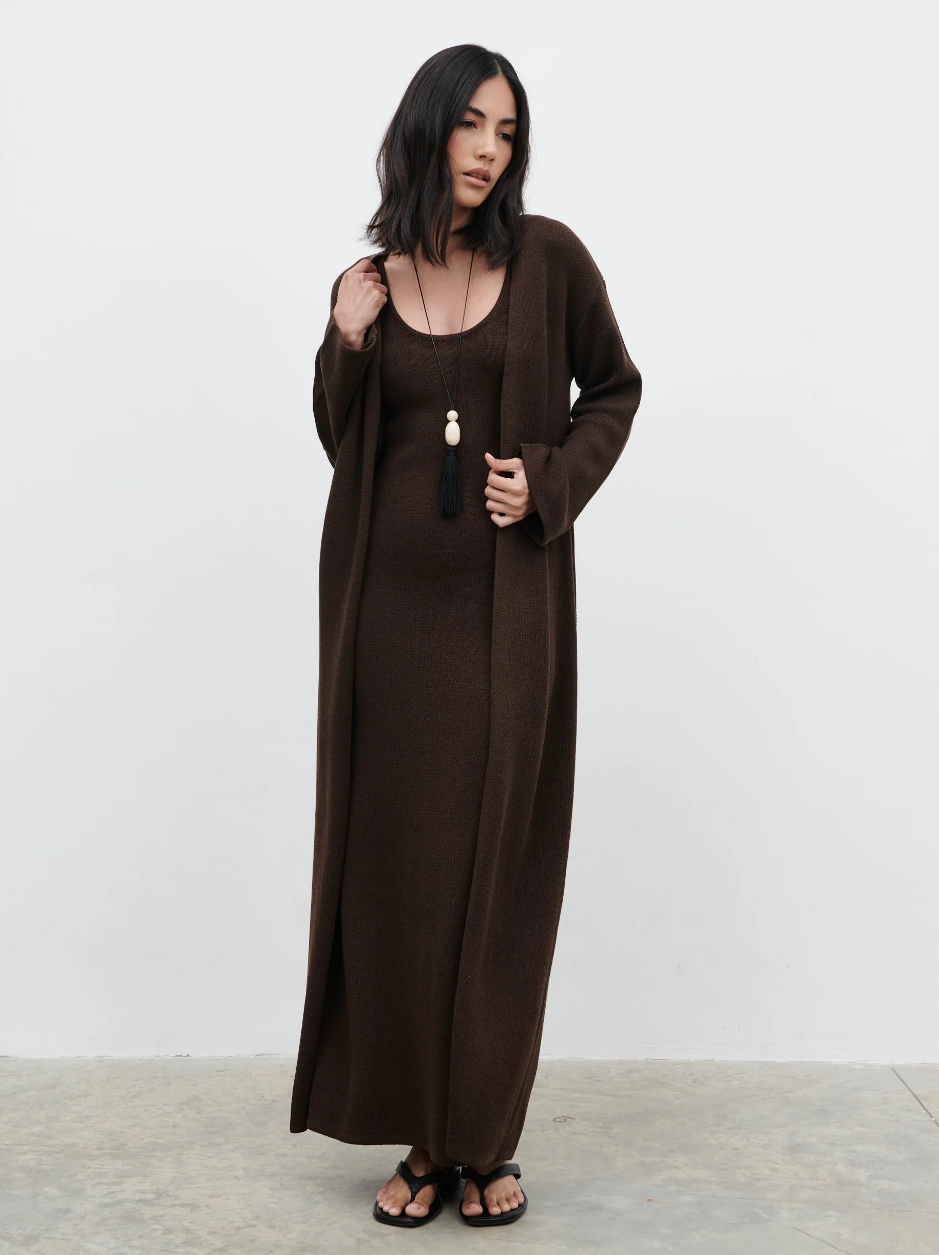 Dora Maxi Dress - Chocolate Brown - Image 5