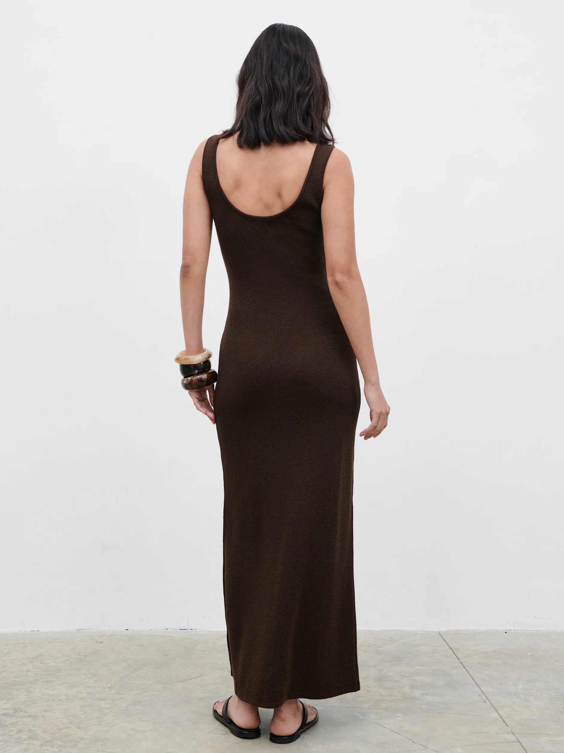 Dora Maxi Dress - Chocolate Brown - Image 7