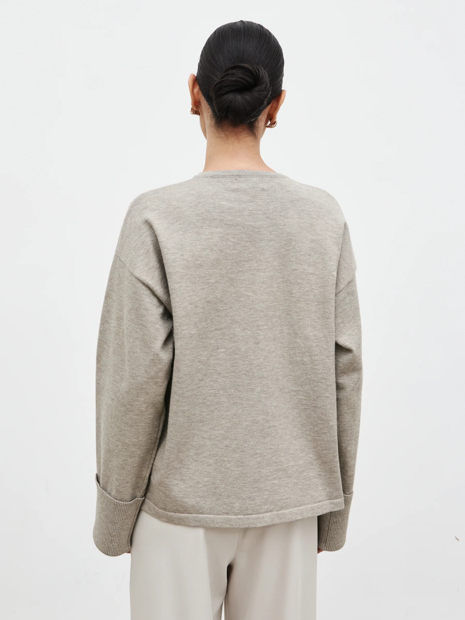Elani Knit Cardigan and Cami Set - Mushroom - Image 11