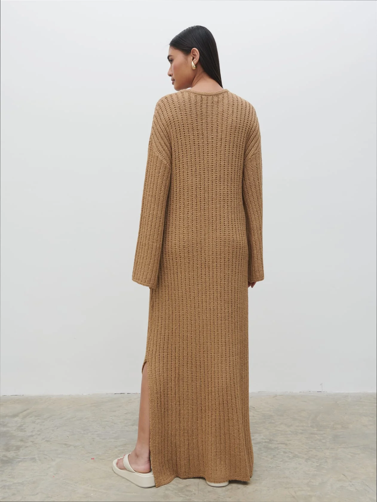 Eleanor Knit Maxi Dress - Biscuit - Image 4