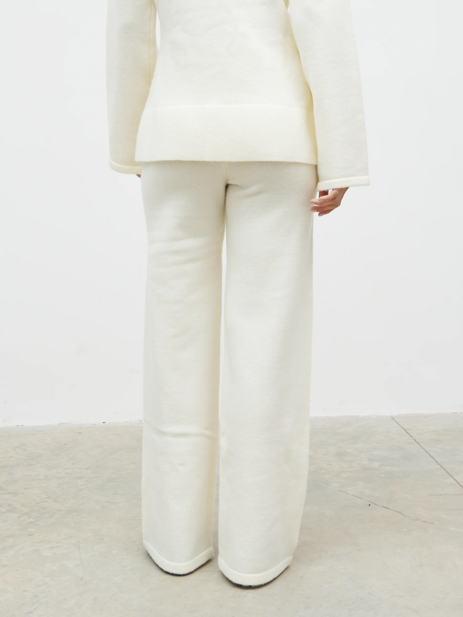 Ellice Knit Trousers - Cream - Image 5