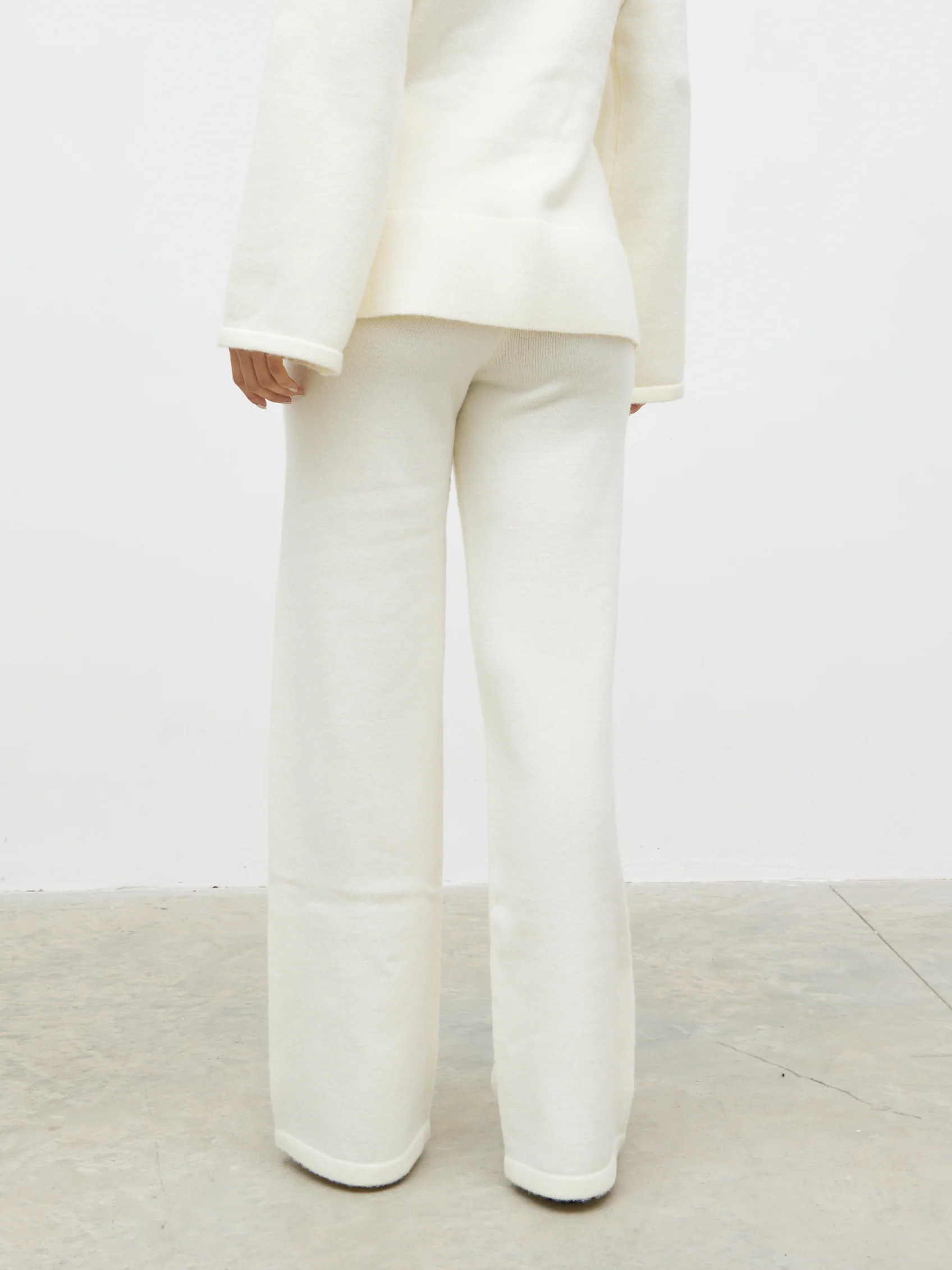 Ellice Knit Trousers - Cream - Image 6