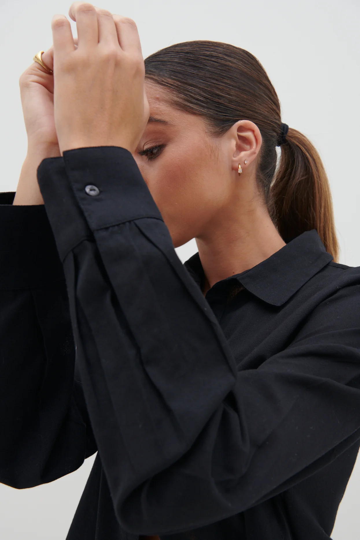 Emery Boxy Shirt - Black - Image 4