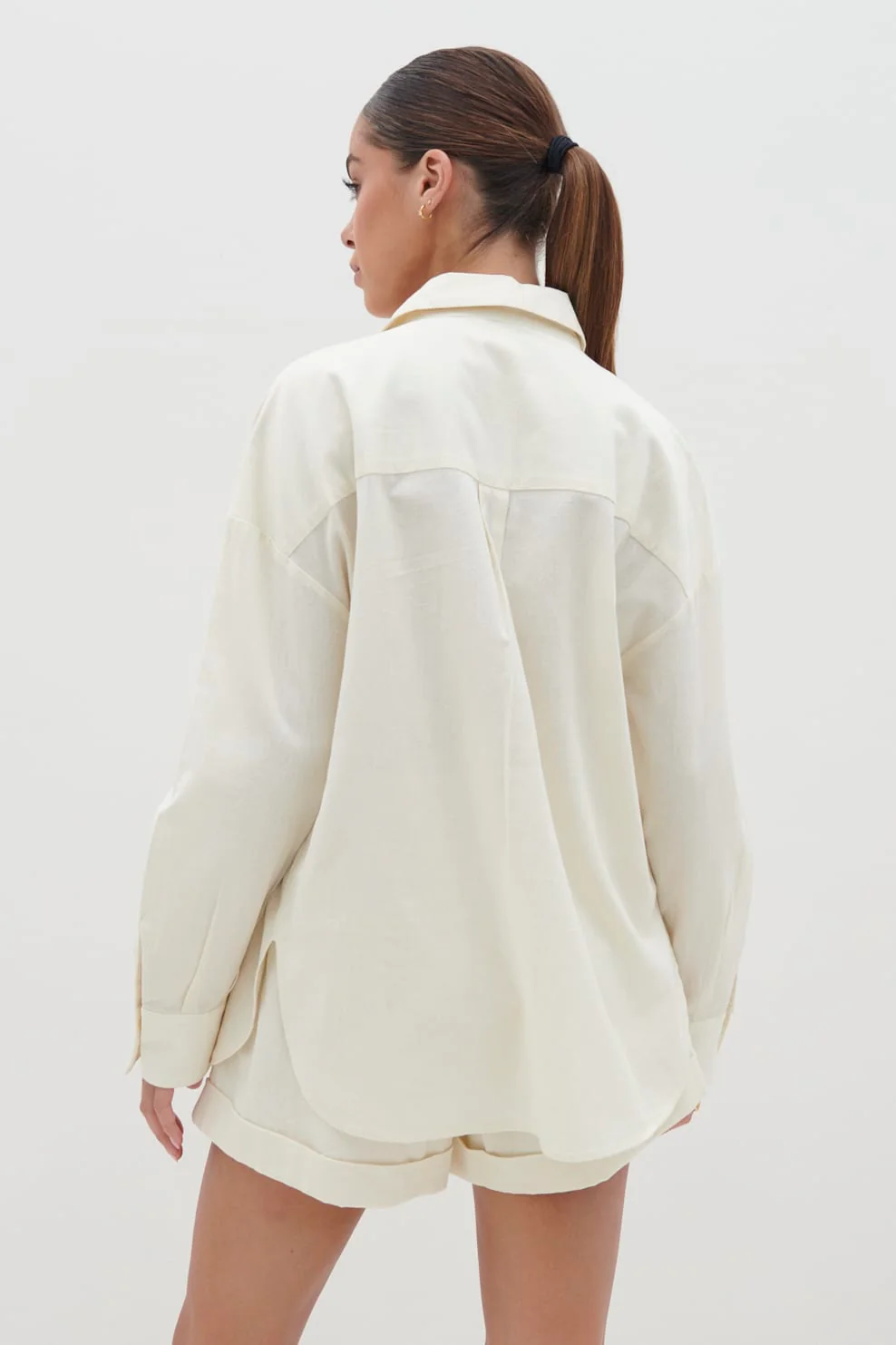 Emery Boxy Shirt - Cream - Image 2