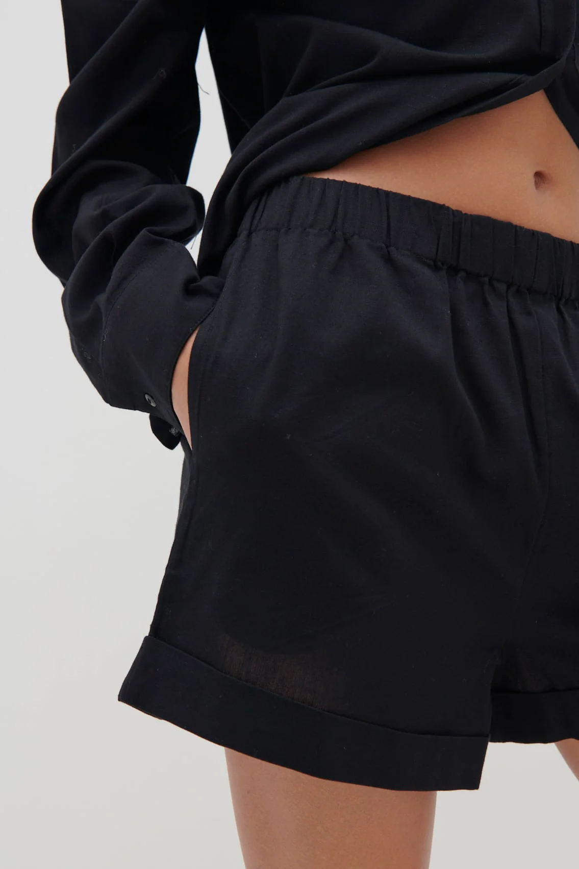 Emery Boxy Shorts - Black - Image 2
