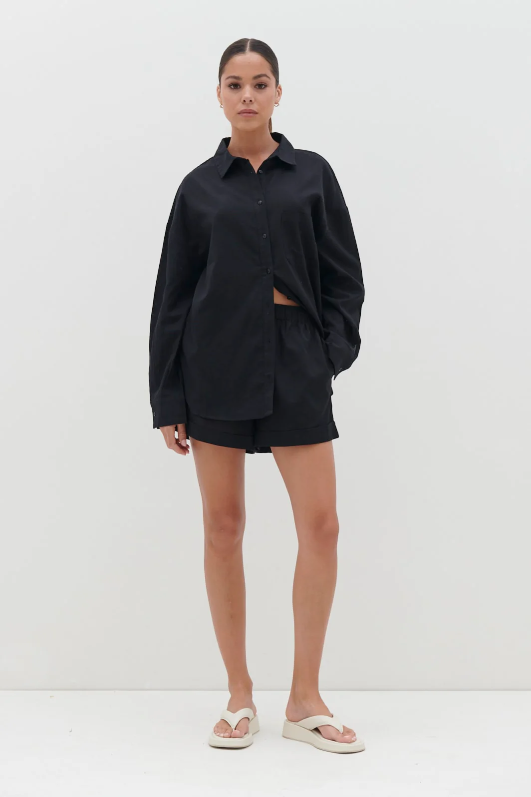 Emery Boxy Shorts - Black - Image 4