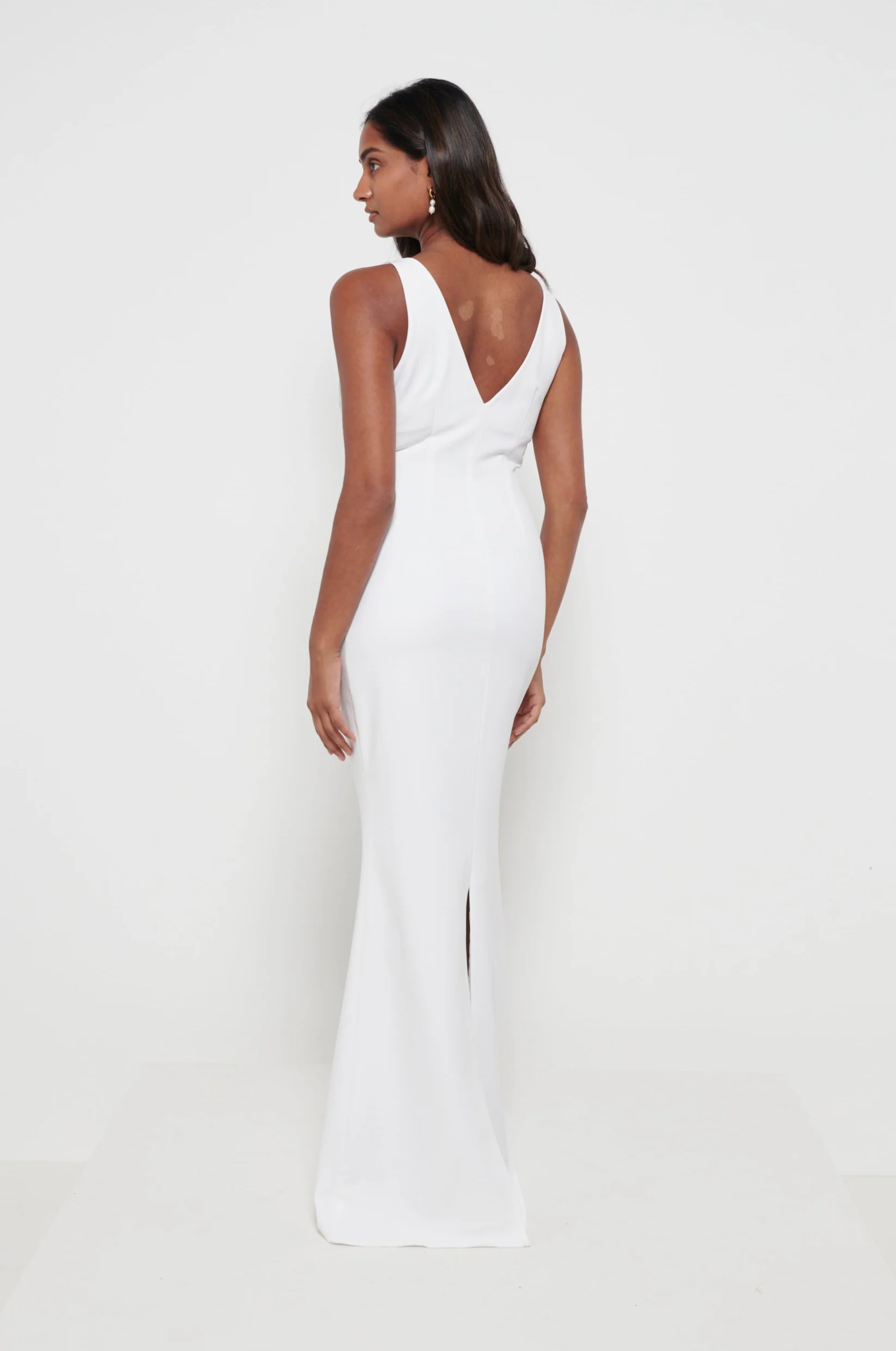 Esmee Crepe Maxi Dress - Ivory - Image 3