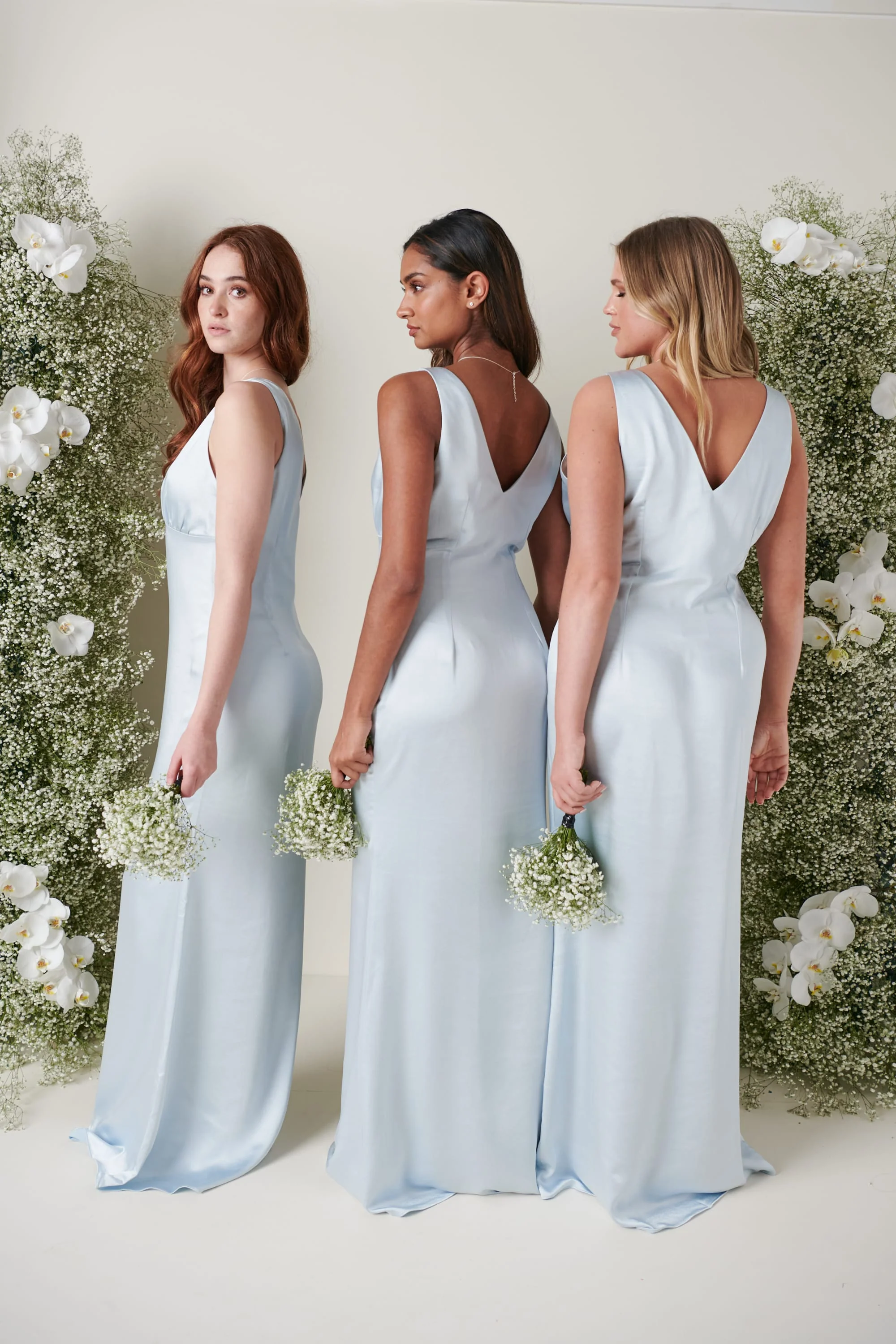 Esmee Maxi Bridesmaid Dress - Matte Ice Blue - Image 4
