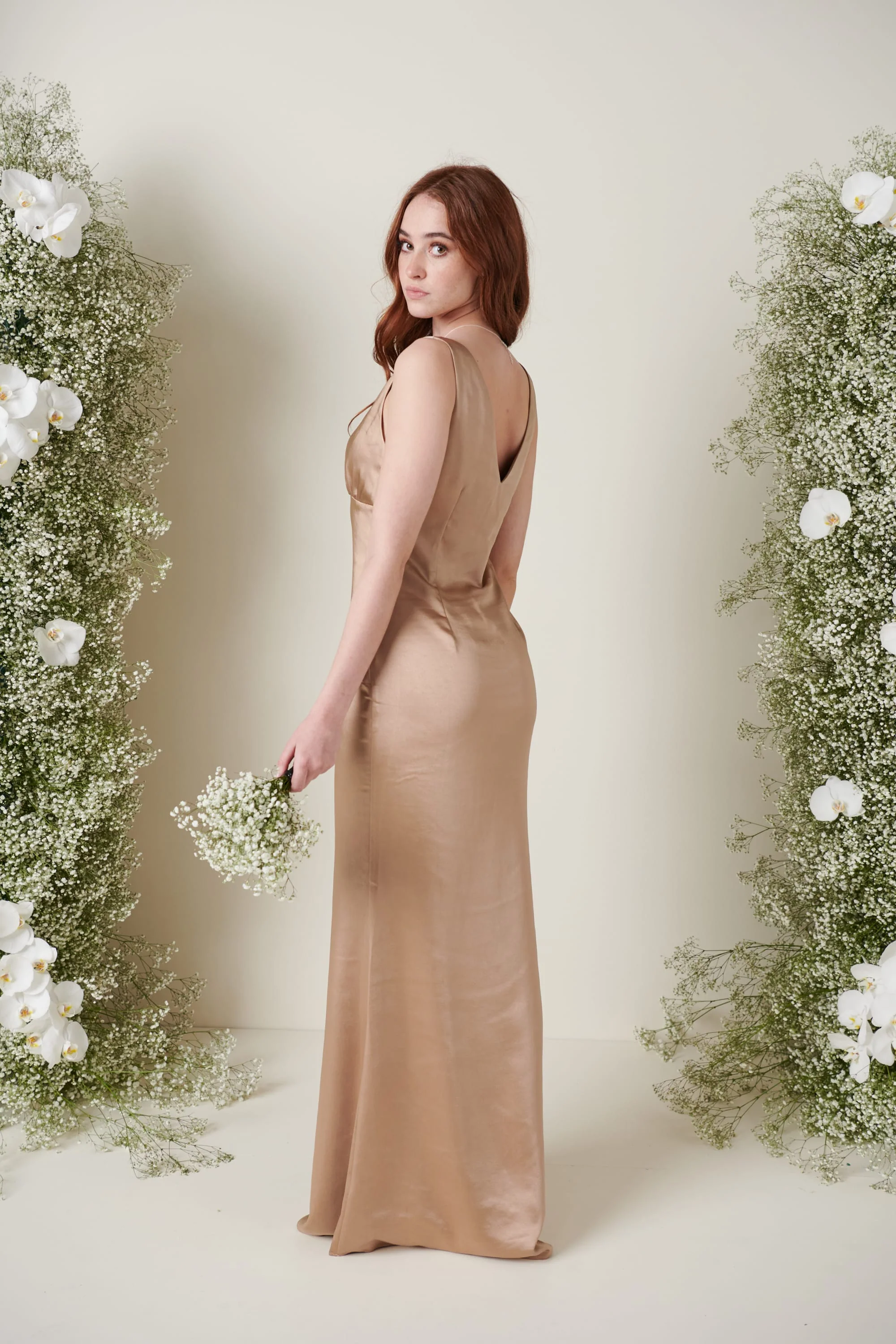 Esmee Maxi Bridesmaid Dress - Matte Mocha - Image 4