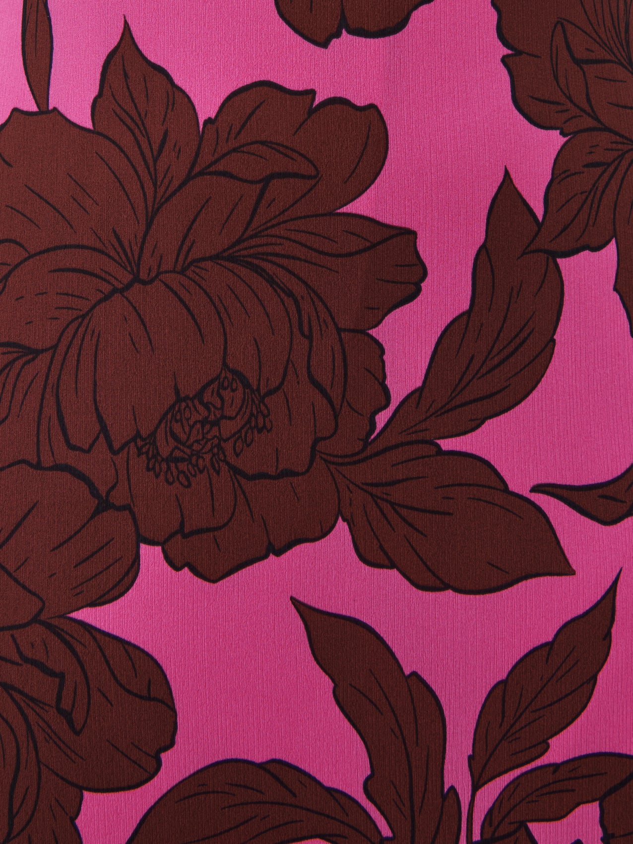 Ester Ruffle Maxi Dress - Brown and Fuchsia Floral - Image 7