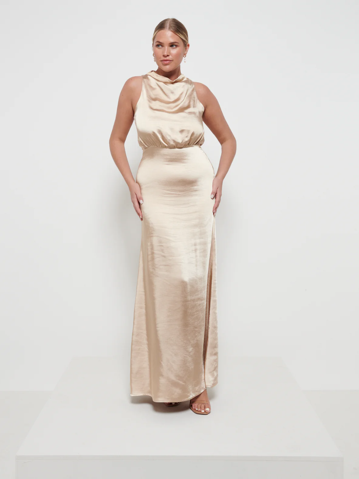 Farrah Maxi Bridesmaid Dress - Matte Bronze - Image 4
