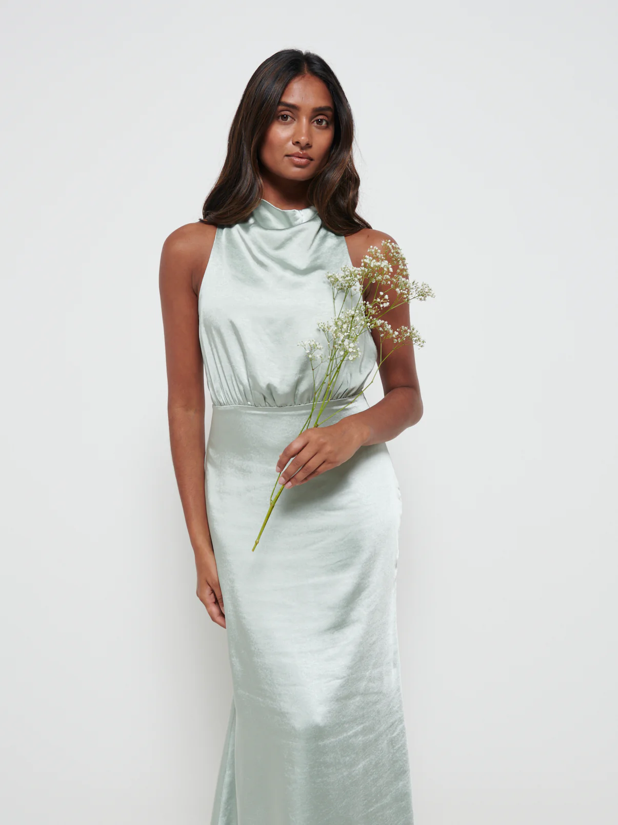 Farrah Maxi Bridesmaid Dress - Matte Sage - Image 2